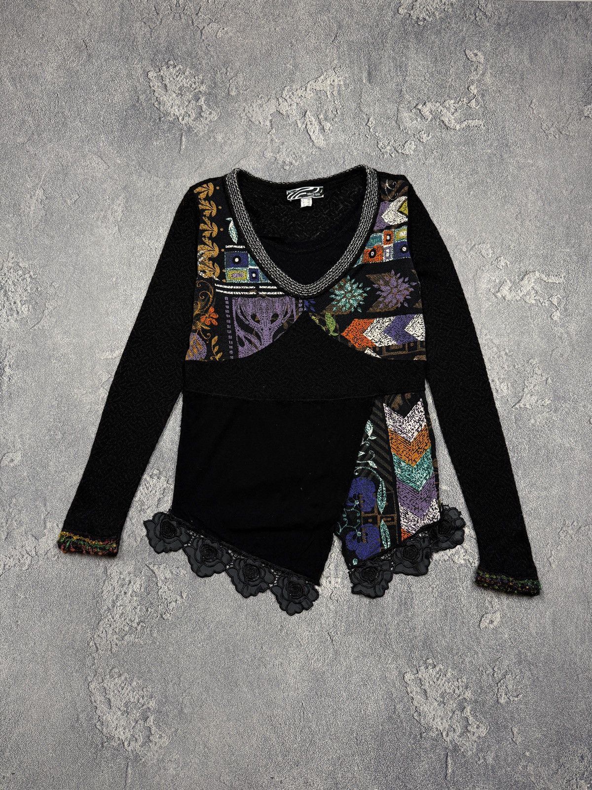Japanese Brand VINTAGE ROBERTO NALDI 2000s OFF SHOULDERS LONG SLEEVE Size XL / US 12-14 / IT 48-50 - 1 Thumbnail
