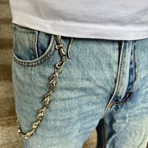 Jewelry Skeleton Silver Wallet Chain Size ONE SIZE - 2 Thumbnail