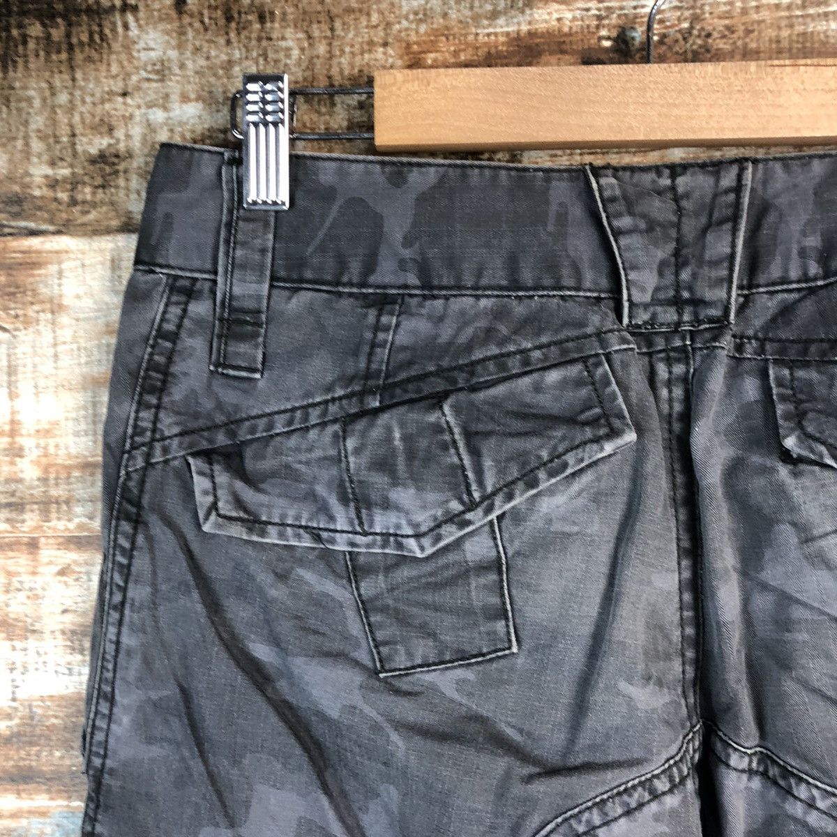 Japanese Brand DL Camo Gray Cargo Military utility Multipocket Pants #C638 Size US 29 - 18 Thumbnail