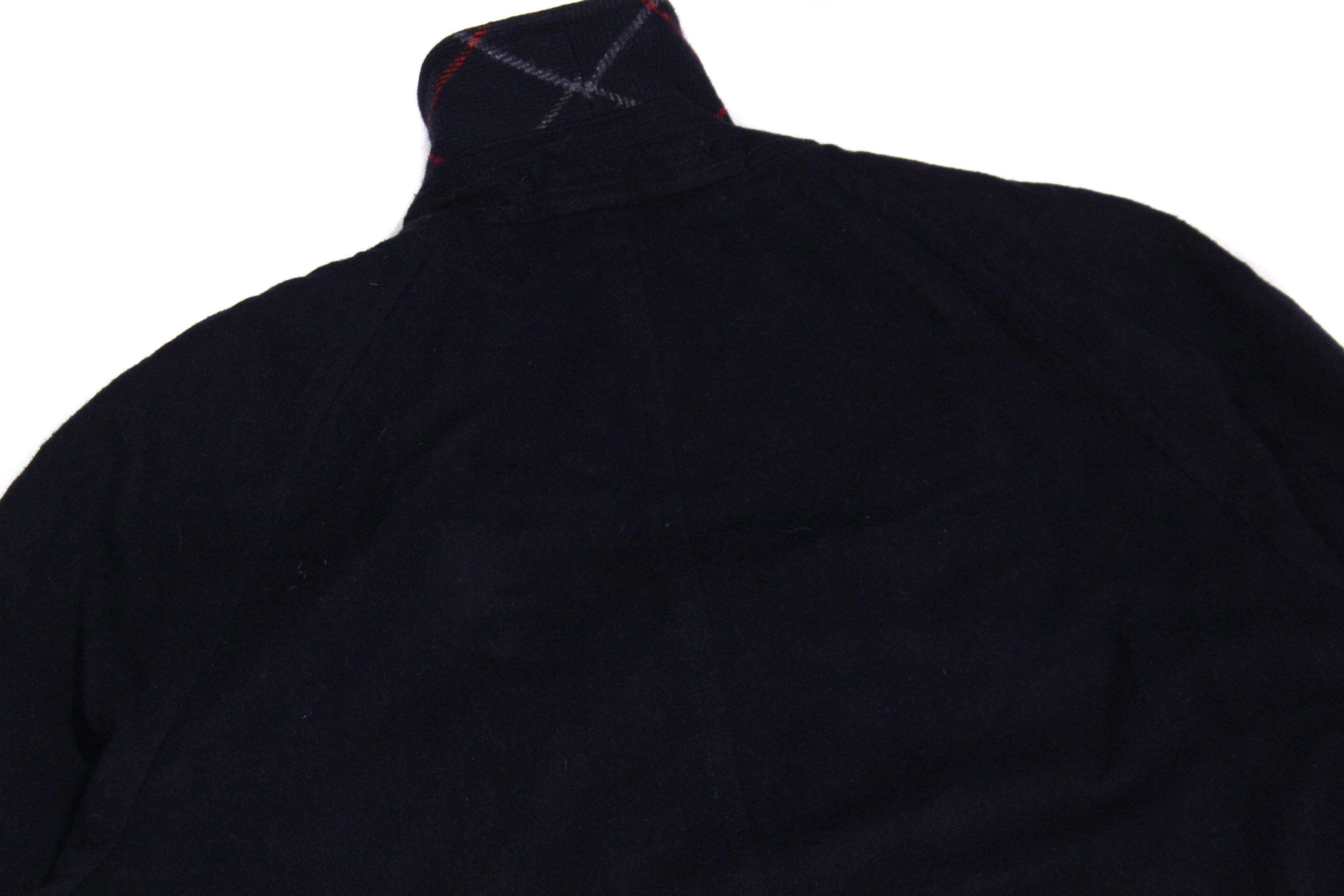 Burberry 90S Nova Check Wool Alpaca Overcoat Vintage Size XL / US 12-14 / IT 48-50 - 9 Thumbnail