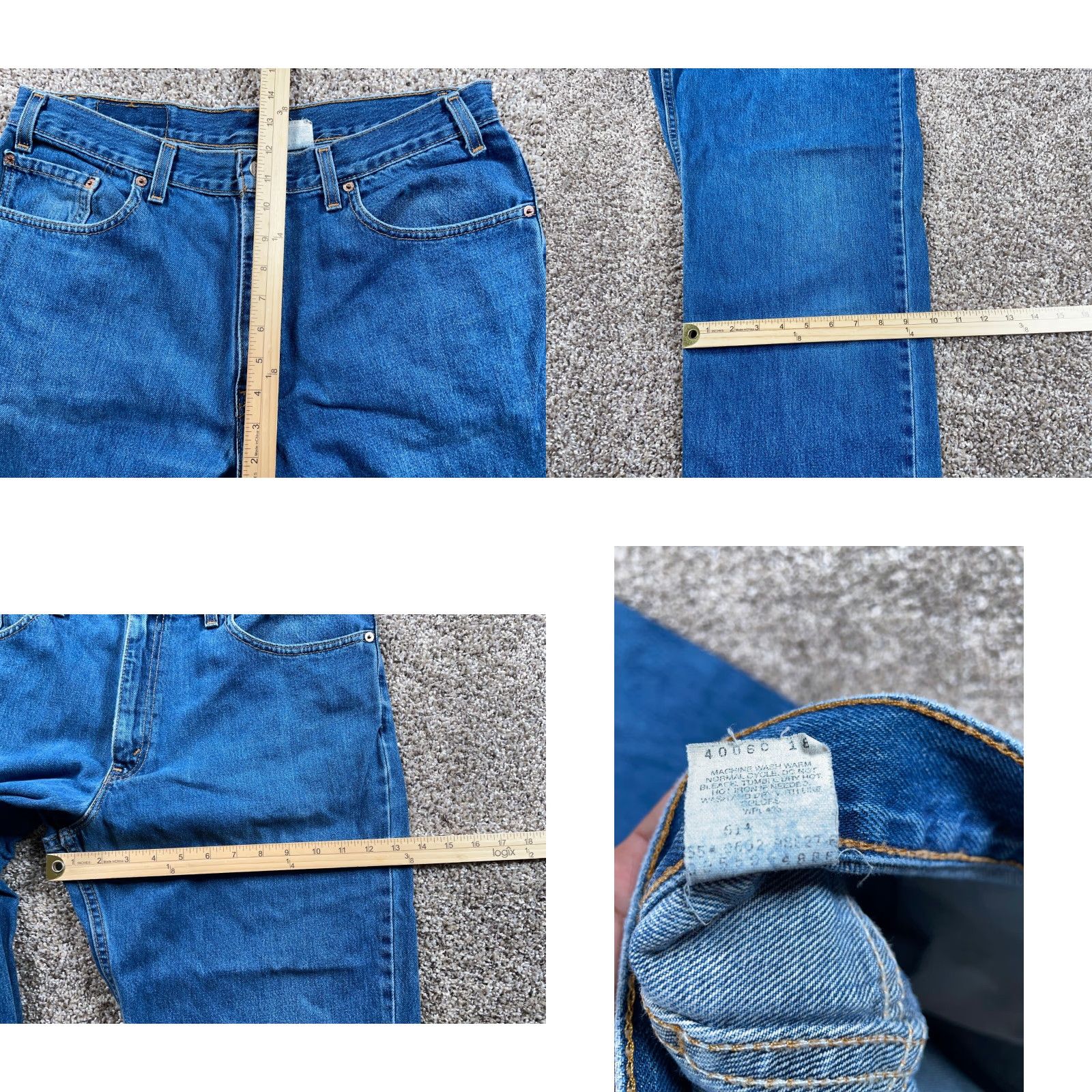 Levi's VINTAGE Levi's 550 Relaxed Fit Tapered Leg Jeans Men's 35/31 Blue 90s Retro Size US 35 - 8 Thumbnail