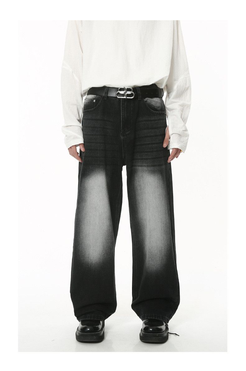 Japanese Brand Japanese retro style Cleanfit washed wide-leg jeans Size US 32 / EU 48 - 1 Thumbnail