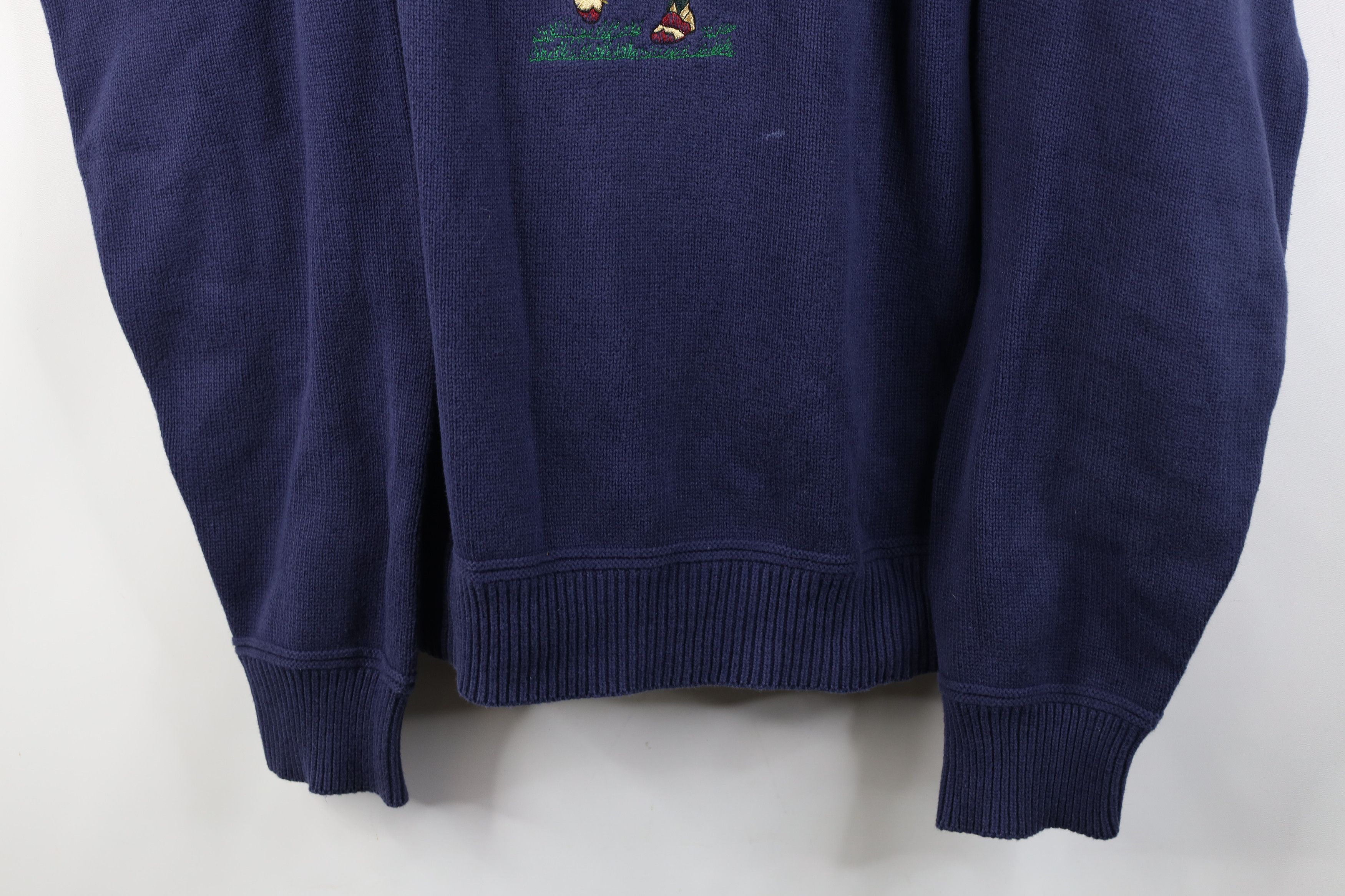 Vintage Vintage 90s Streetwear Golfing Knit Crewneck Sweater Blue Size US XL / EU 56 / 4 - 3 Thumbnail