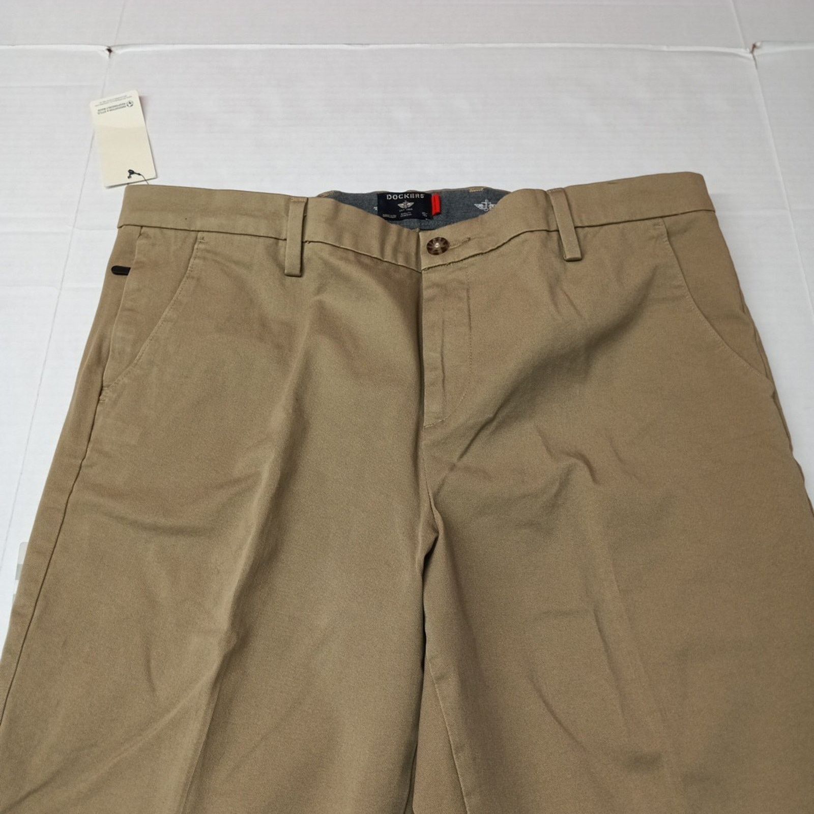 Dockers Dockers Workday Khakis Straight Fit Men's 38x32 Tan Stretch Size US 38 / EU 54 - 4 Thumbnail