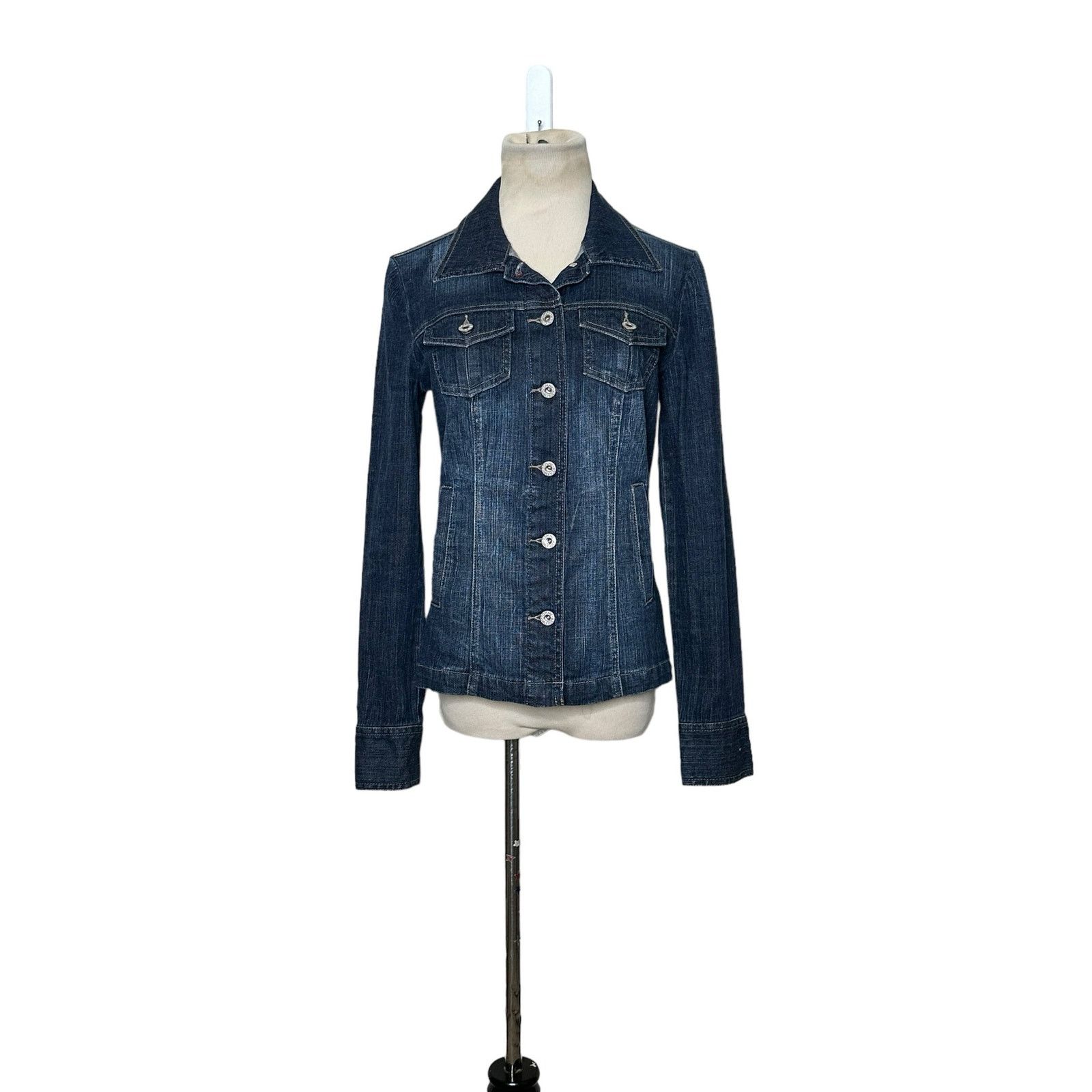 Tommy Hilfiger Tommy Hilfiger blue denim buttoned jacket size small Size S / US 4 / IT 40 - 13 Thumbnail