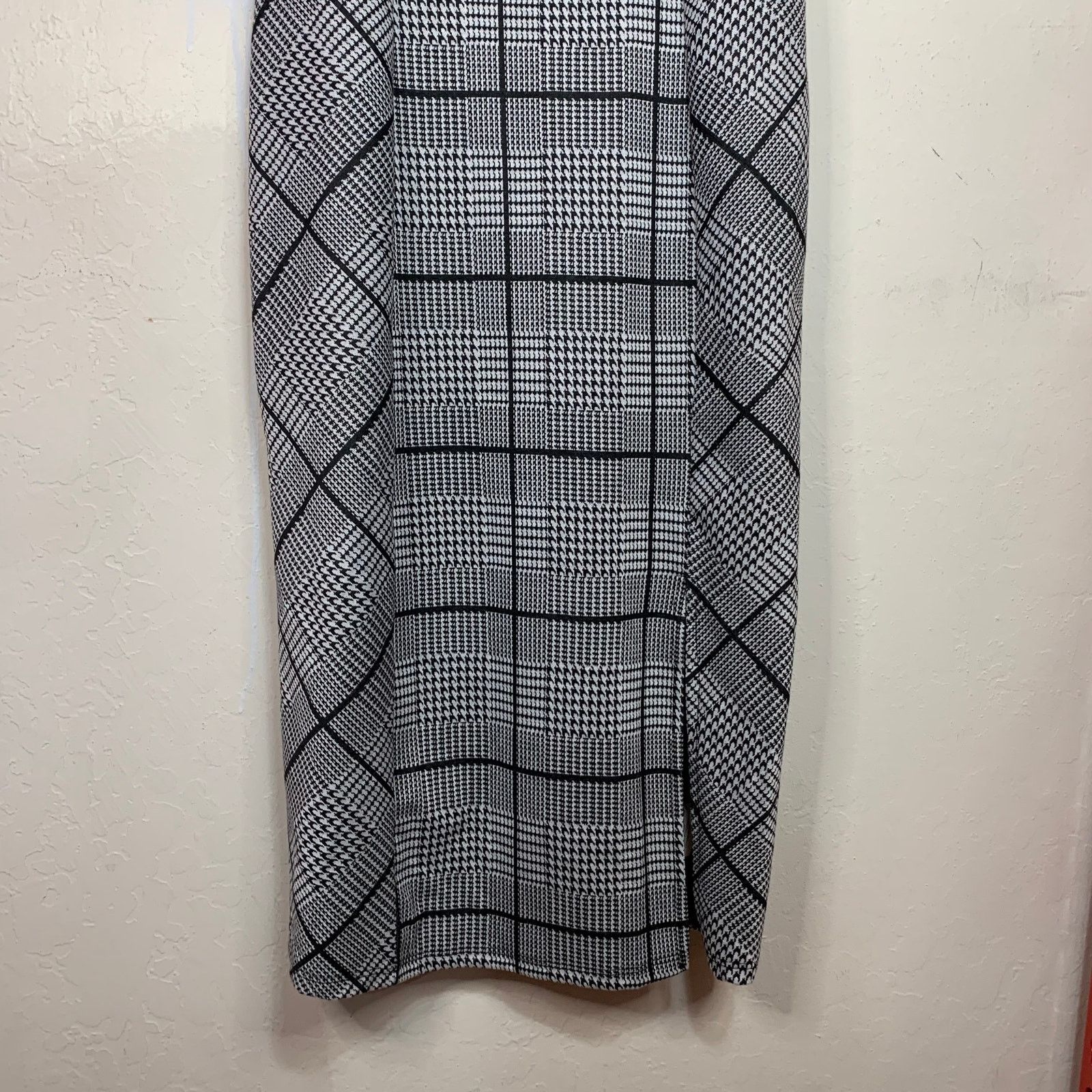 Other AUW Women Cut Sleeveless Black-White Plaid Dress Size M Size M / US 6-8 / IT 42-44 - 6 Thumbnail