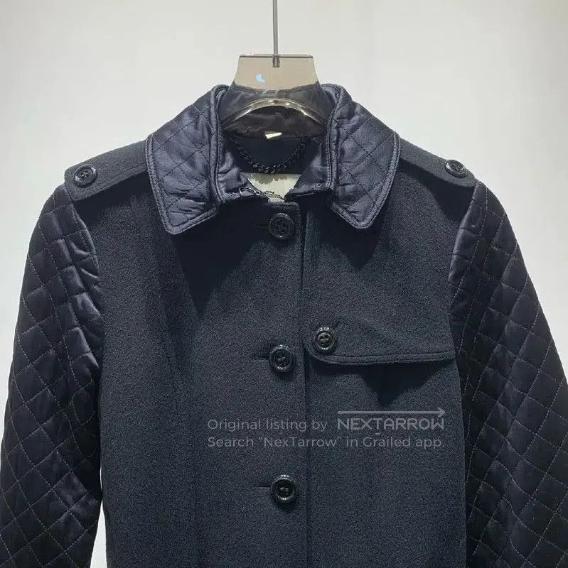 Burberry Burberry Black Wool Women's Coat. Size XXS / US 00 / IT 34 - 3 Thumbnail