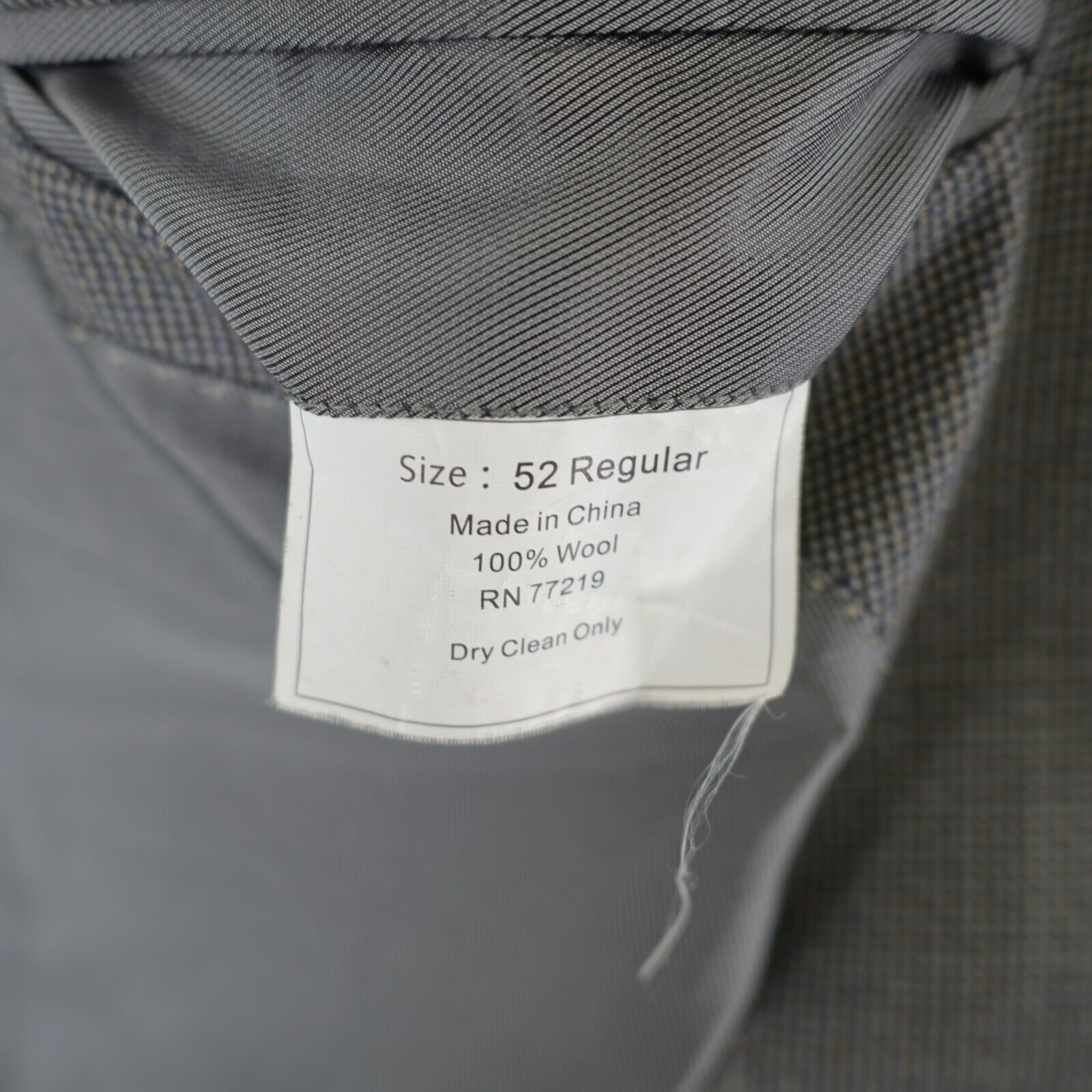 Pronto Uomo Pronto Uomo Platinum Black Gray Blue Check Tweed Wool Sport Size 52R - 9 Thumbnail