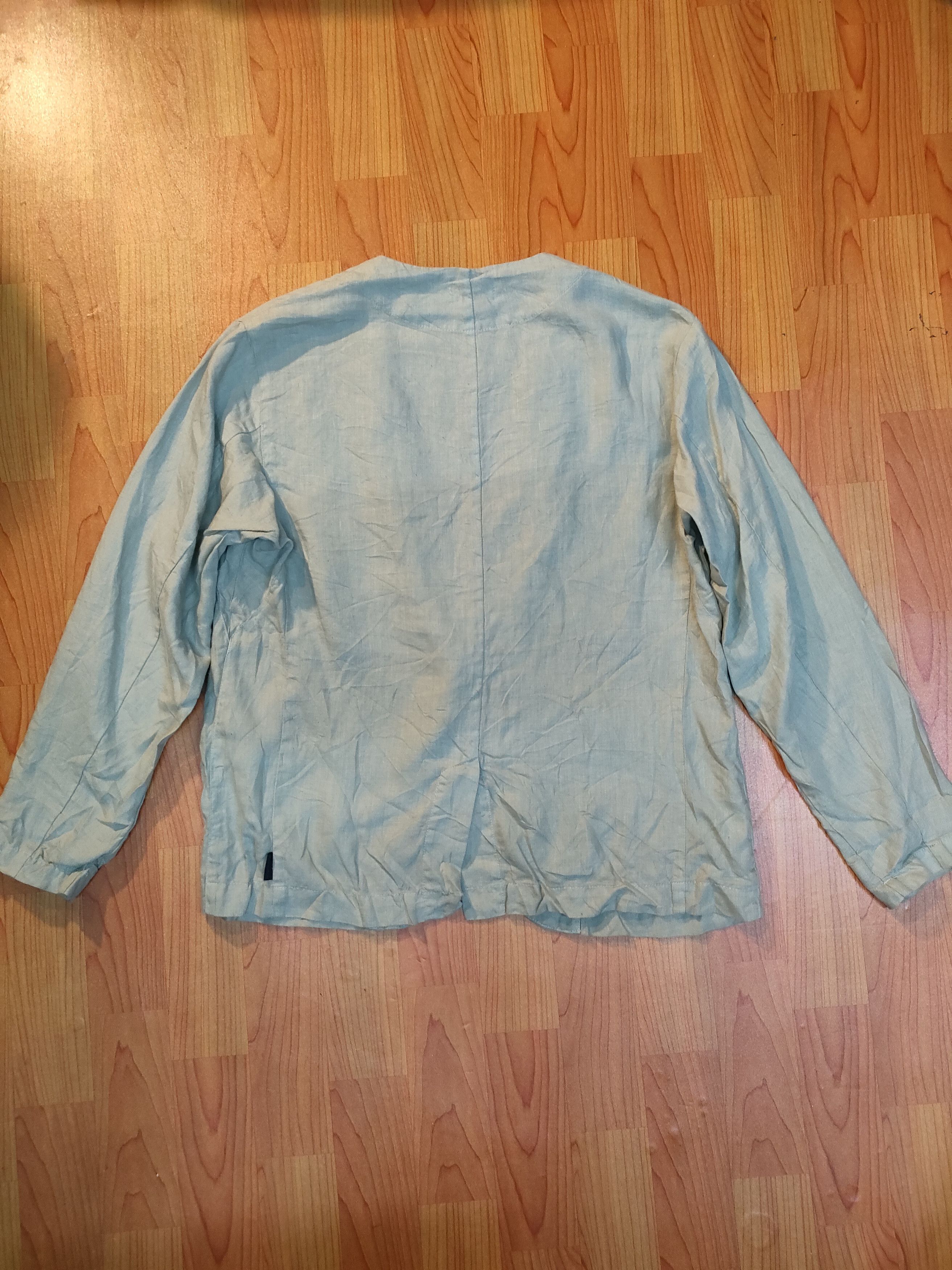 Hedi Slimane × Issey Miyake Plantation Linen Blazer Size M / US 6-8 / IT 42-44 - 2 Thumbnail