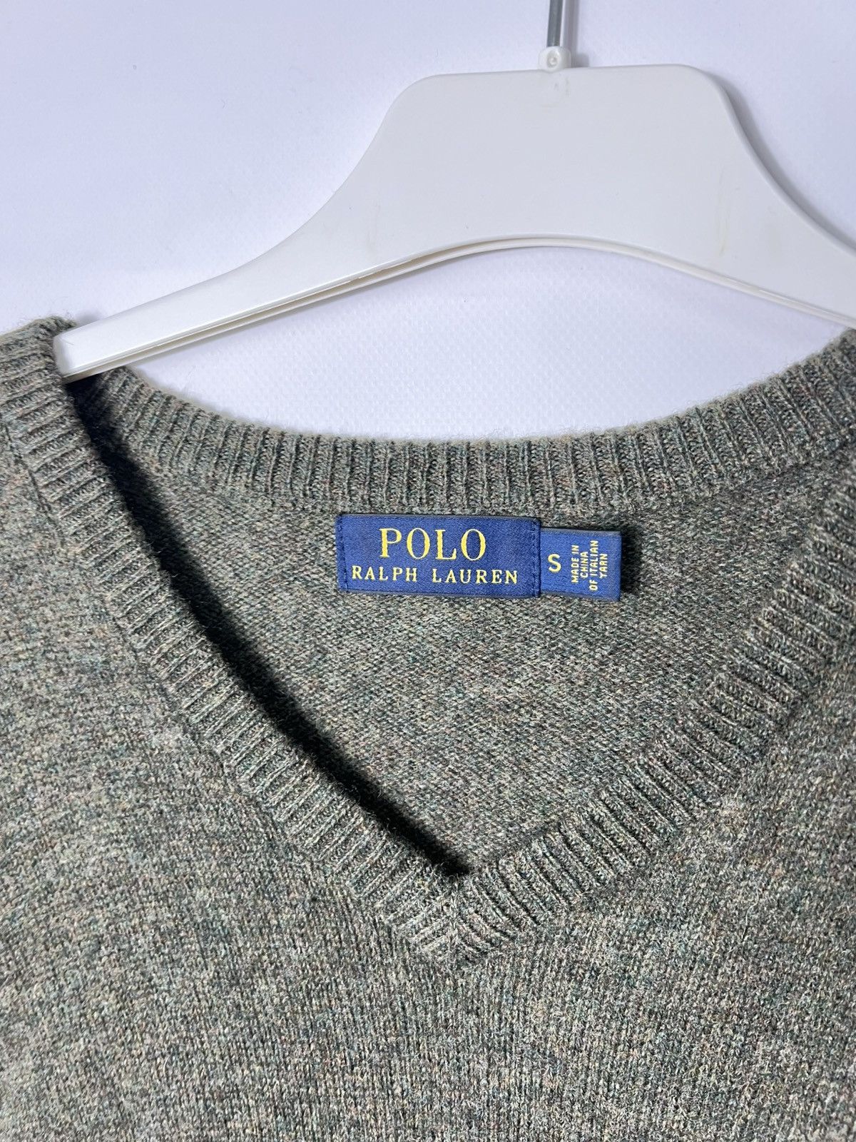 Polo Ralph Lauren Vintage streetwear Polo Ralph Lauren V neck Wool Sweater Size US S / EU 44-46 / 1 - 4 Thumbnail