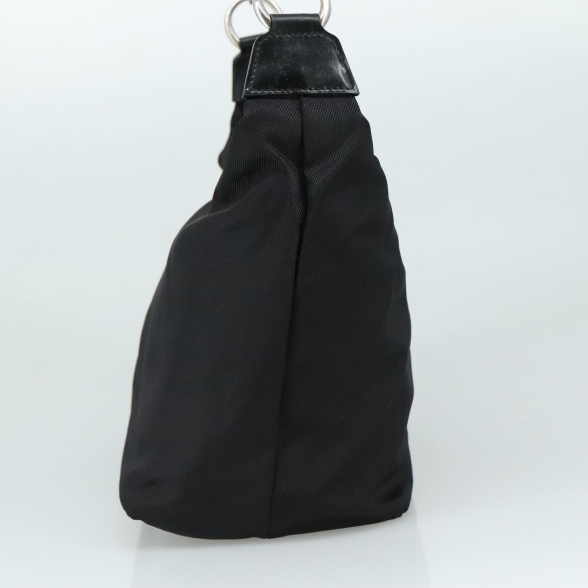 Gucci GUCCI Bamboo Hand Bag Nylon Black Silver 000 1434 000 1434 Size ONE SIZE - 5 Thumbnail