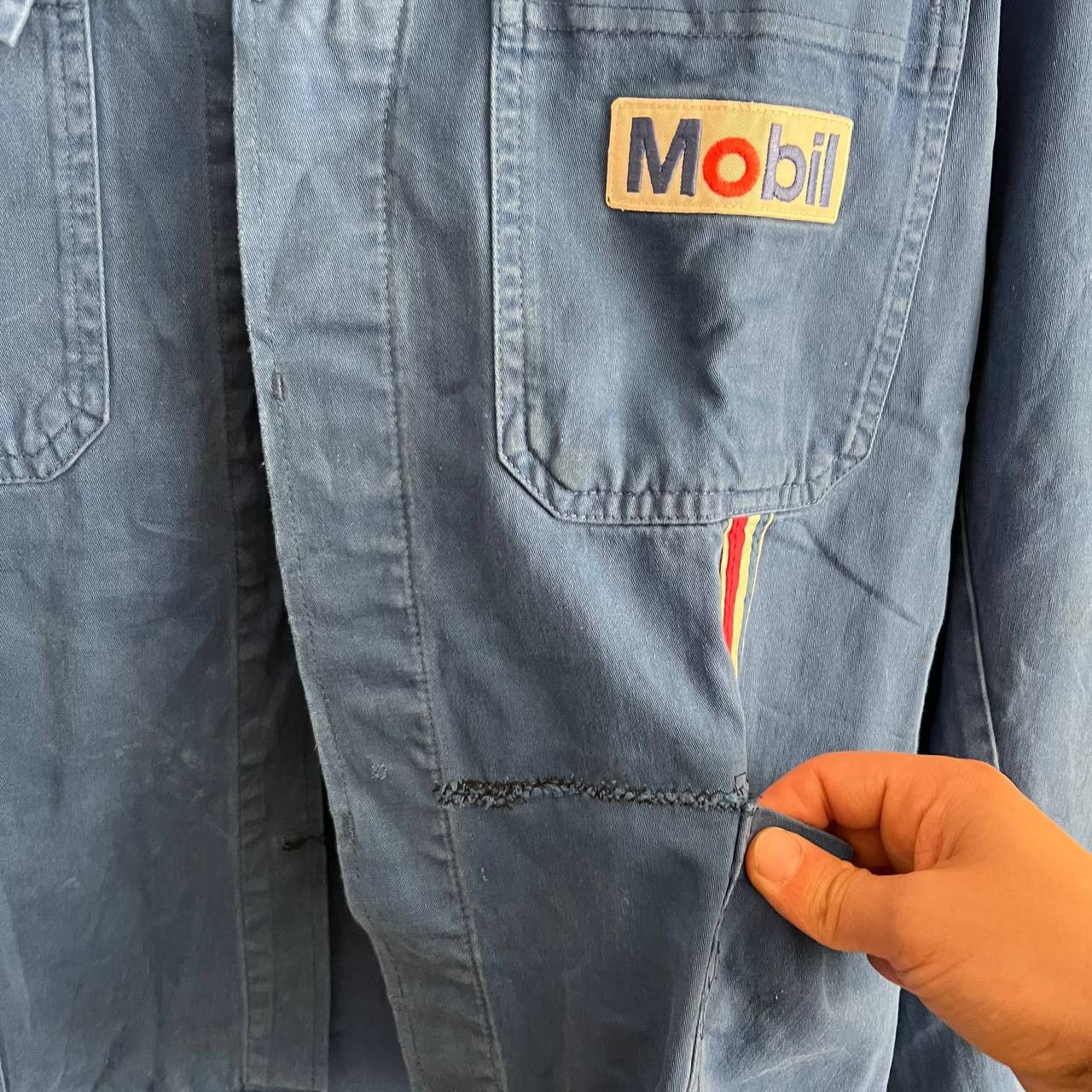 Vintage 80s Vintage Mobil Gas Garage Work Jacket Workrite USA Sz M Size US M / EU 48-50 / 2 - 5 Thumbnail