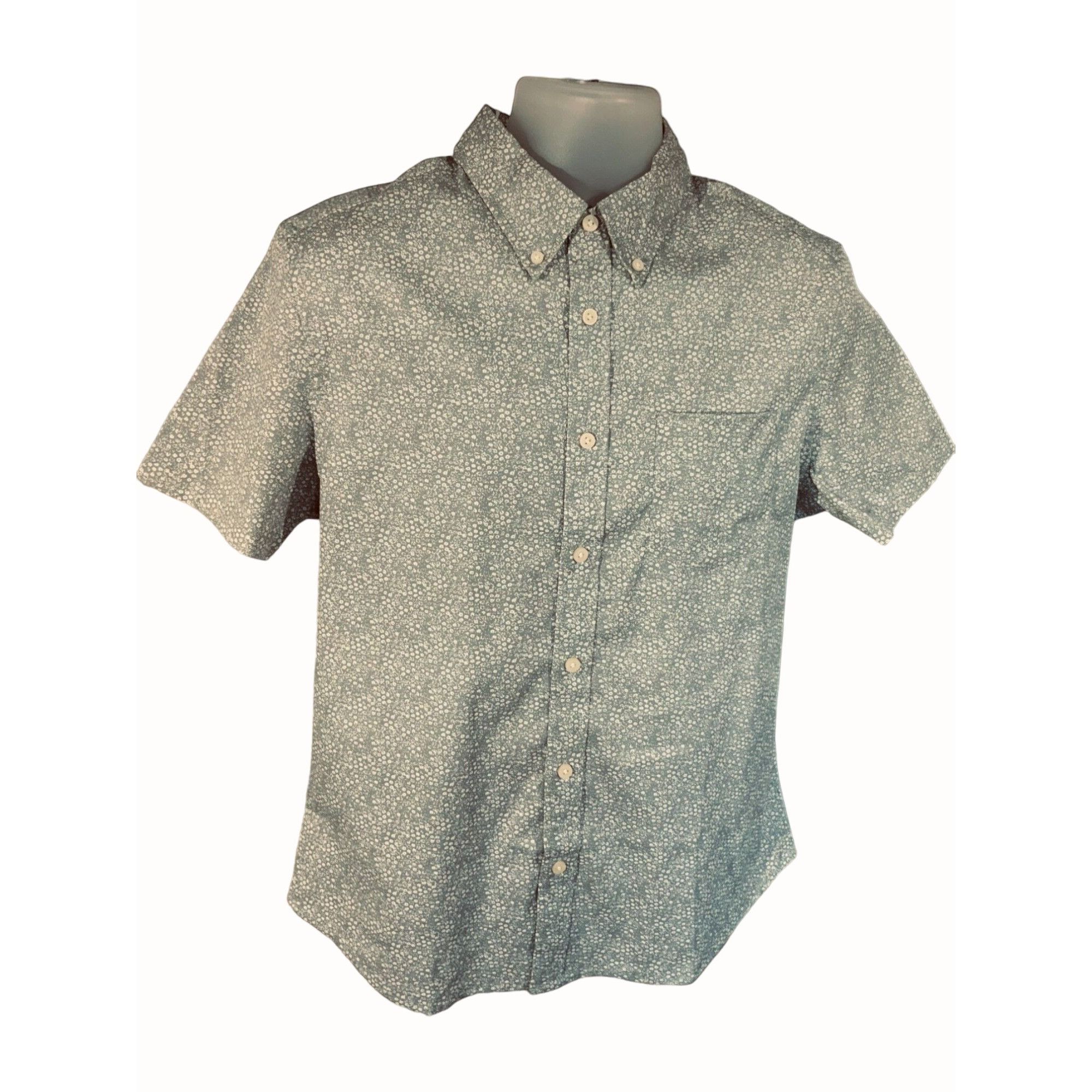 JACHS NY Jachs New York Mens Grey Peach Short Sleeve Shirt Small NEW Size US S / EU 44-46 / 1 - 8 Thumbnail