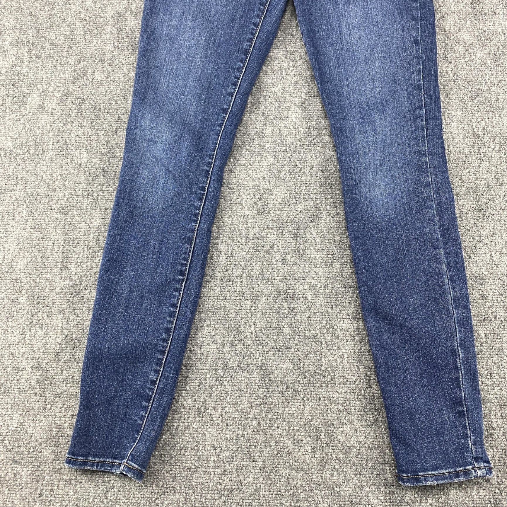 Hudson HUDSON Jeans Womens 25 Blue Blair Skinny Stretch Denim 5-Pocket Mid Rise Zip Fly Size 42" / US 20 - 5 Thumbnail