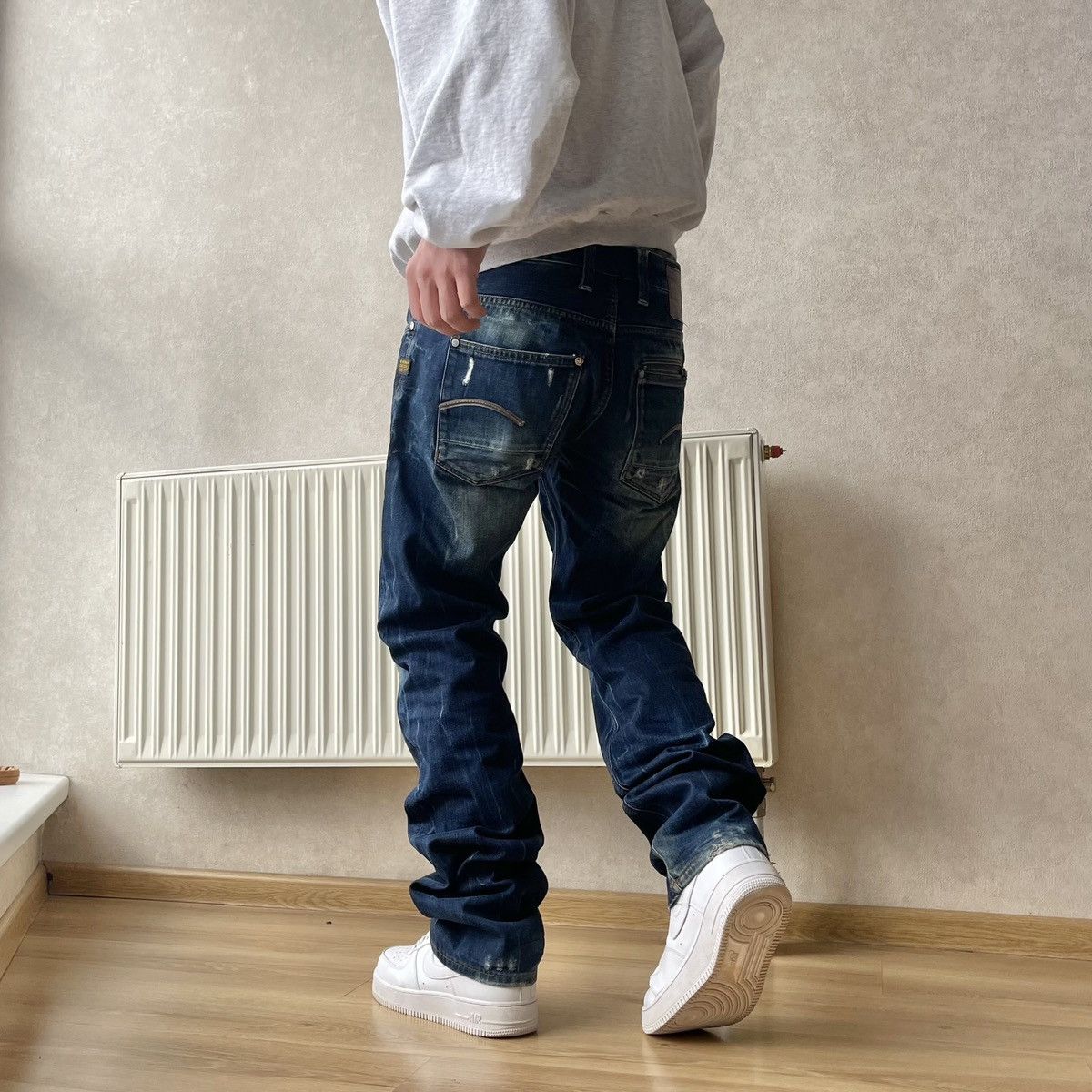 G-Star G-Star Raw Distressed Denim Jeans y2k Grunge Size US 34 / EU 50 - 1 Thumbnail