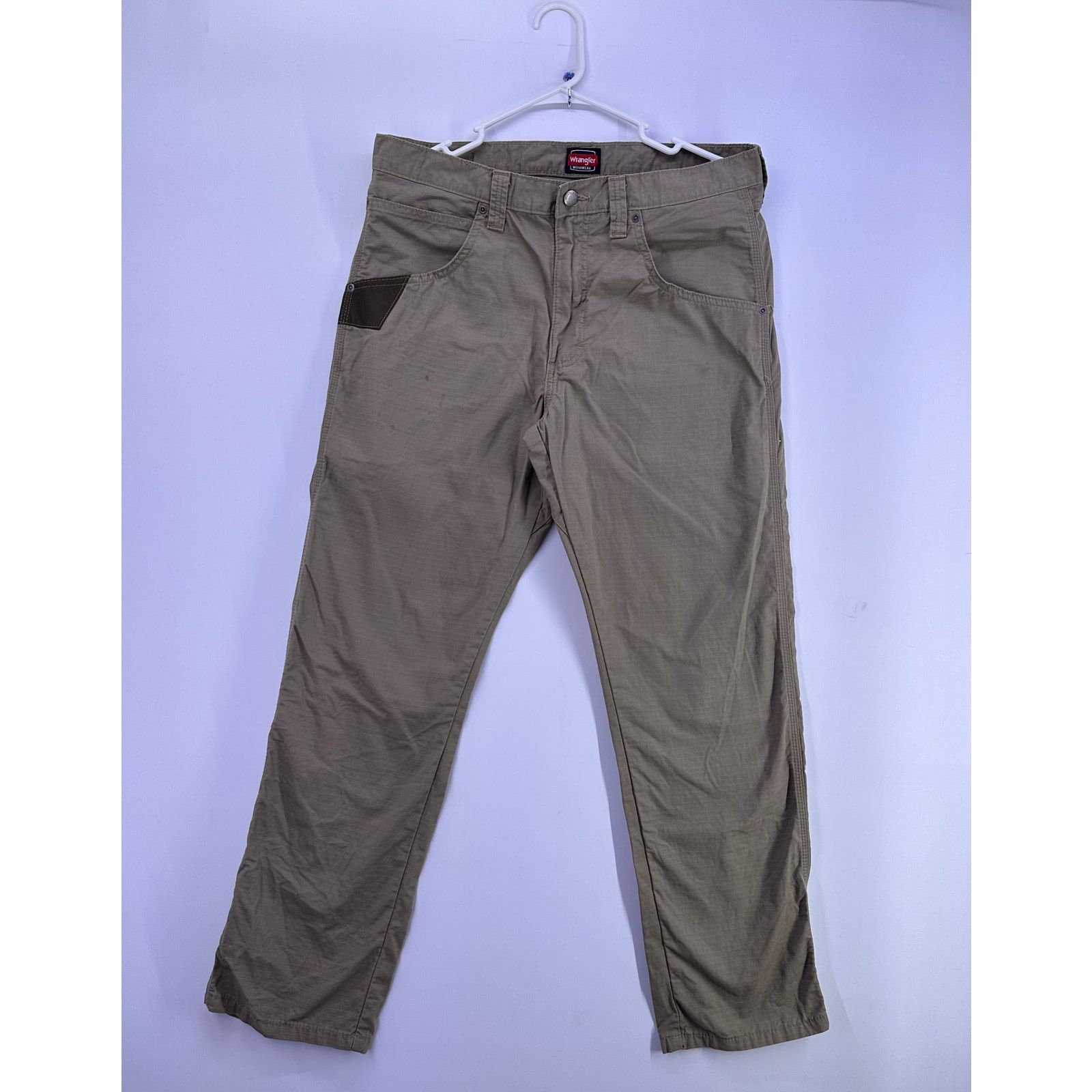 Wrangler Wrangler Workwear Men Beige Riggs Straight Pants Size 34x30 Size US 34 / EU 50 - 2 Thumbnail