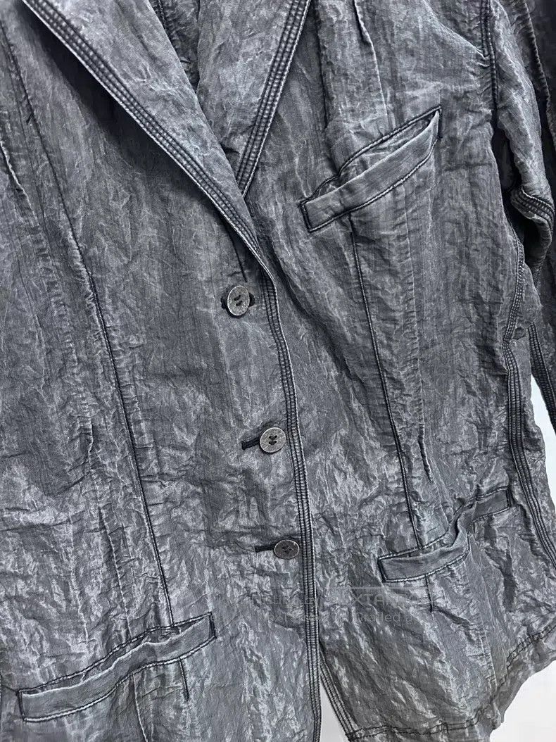 Issey Miyake Issey Miyake Gray Suit Jacket Size L / US 10 / IT 46 - 3 Thumbnail