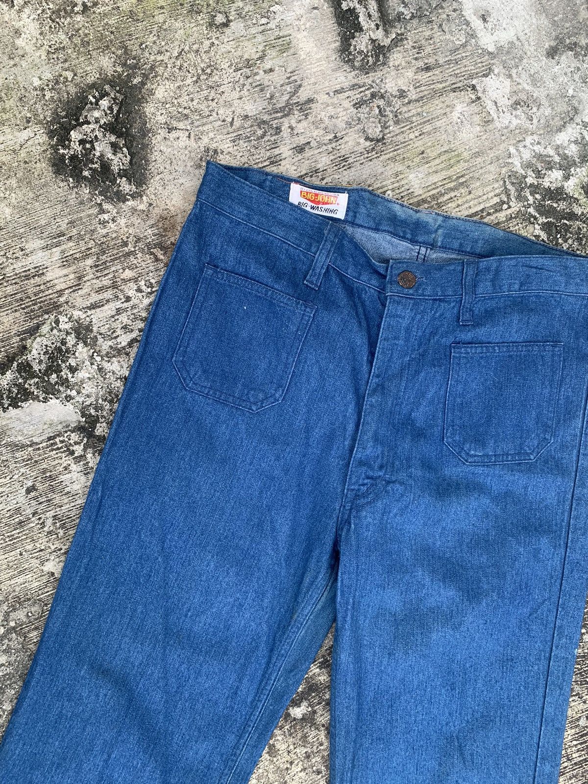 Big John × Hysteric Glamour × Le Grande Bleu (L.G.B.) Sun faded 🔥 flare Big john bush pants bootcut jeans Size US 34 / EU 50 - 9 Thumbnail