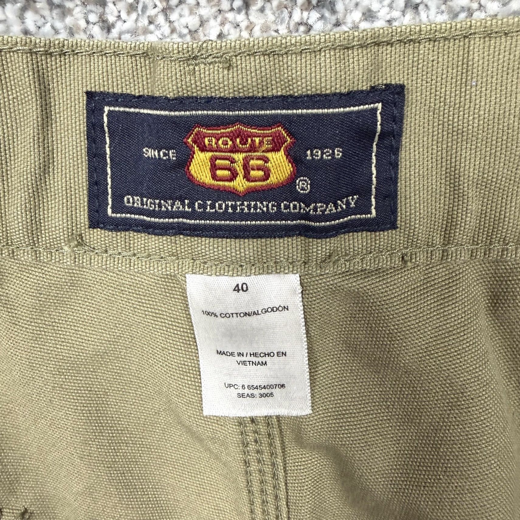 Route 66 Route 66 Cargo Shorts Mens 40x12 Green Canvas Workwear Summer Y2K Pockets Front Zip Fly Belt Loop Casual Classic Size US 40 / EU 56 - 7 Thumbnail