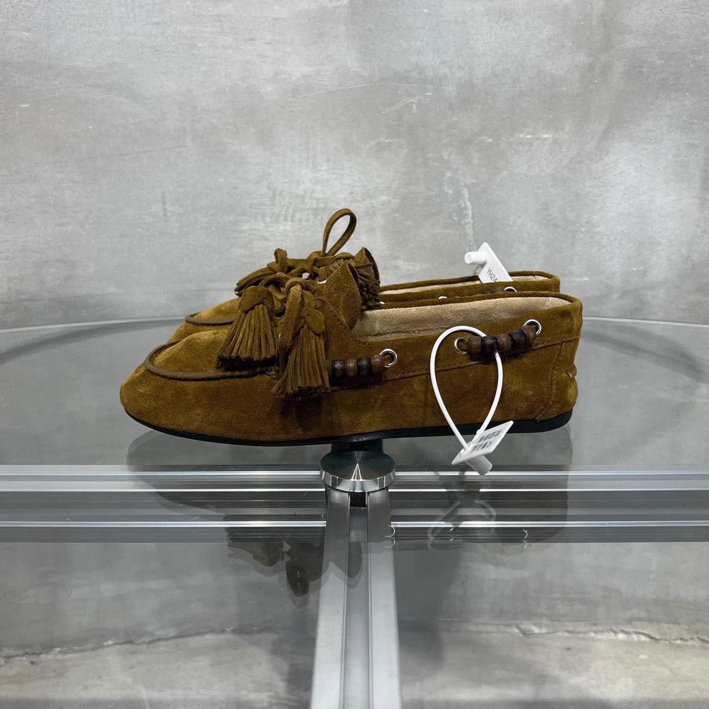 Miu Miu MIU MIU Brown Suede Tassel Loafer EUR 37 Size US 6 / IT 36 - 3 Thumbnail