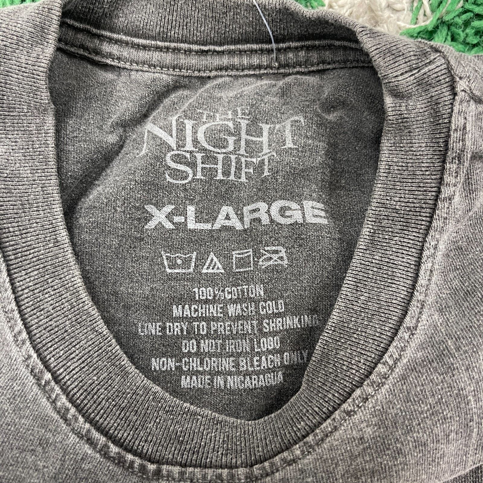Vintage The Night Shift Heavyweight Dog Vintage Wash Tee T Shirt XL Size US XL / EU 56 / 4 - 4 Thumbnail