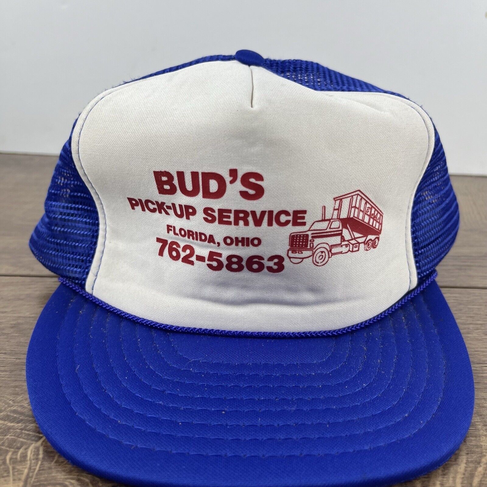 Other Buds Pick Up Service Hat Florida Ohio White Cap Hat Adjustab Size ONE SIZE - 5 Thumbnail