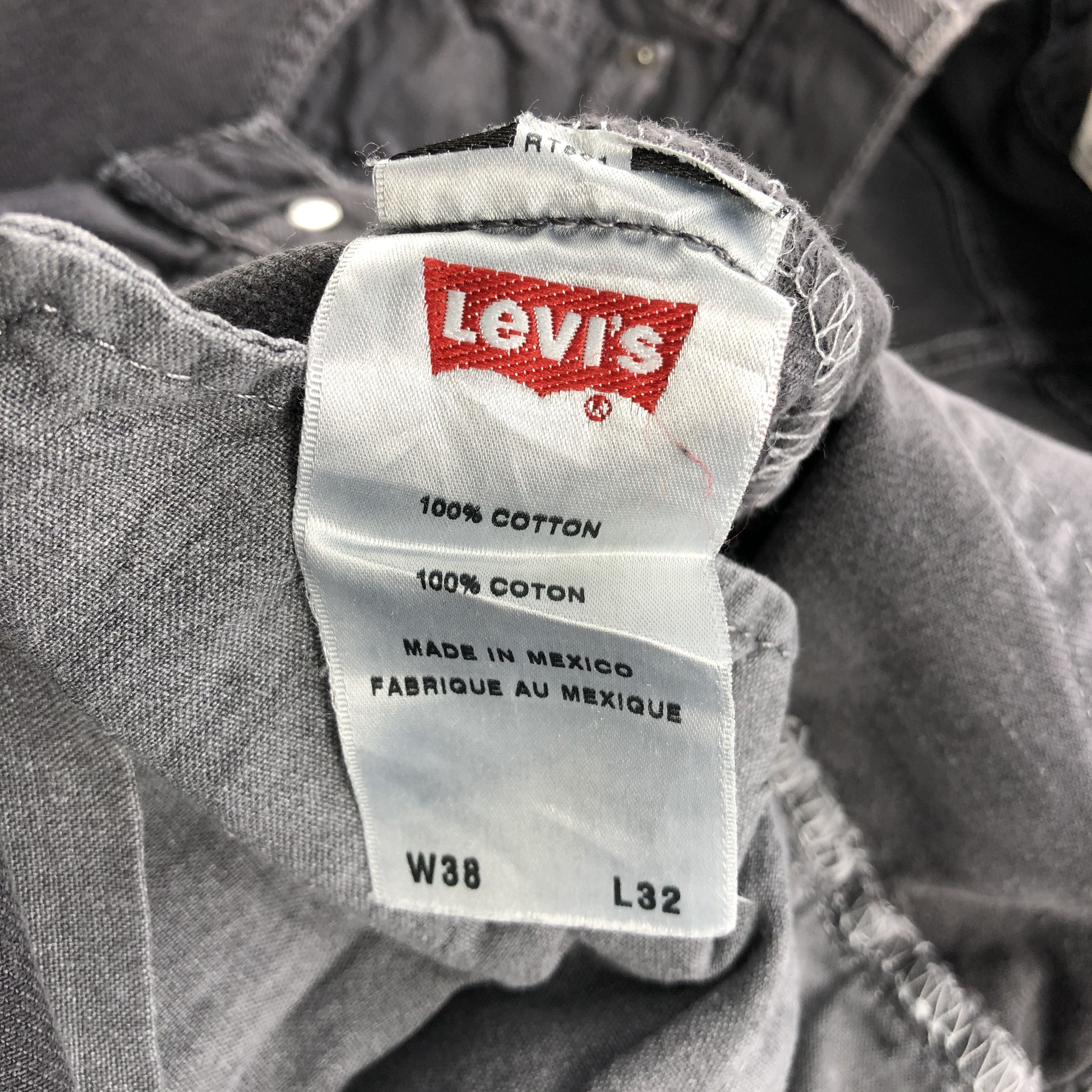 Levi's Vintage Faded Black Levis 501 Jeans-JM1667 Size US 38 / EU 54 - 13 Thumbnail