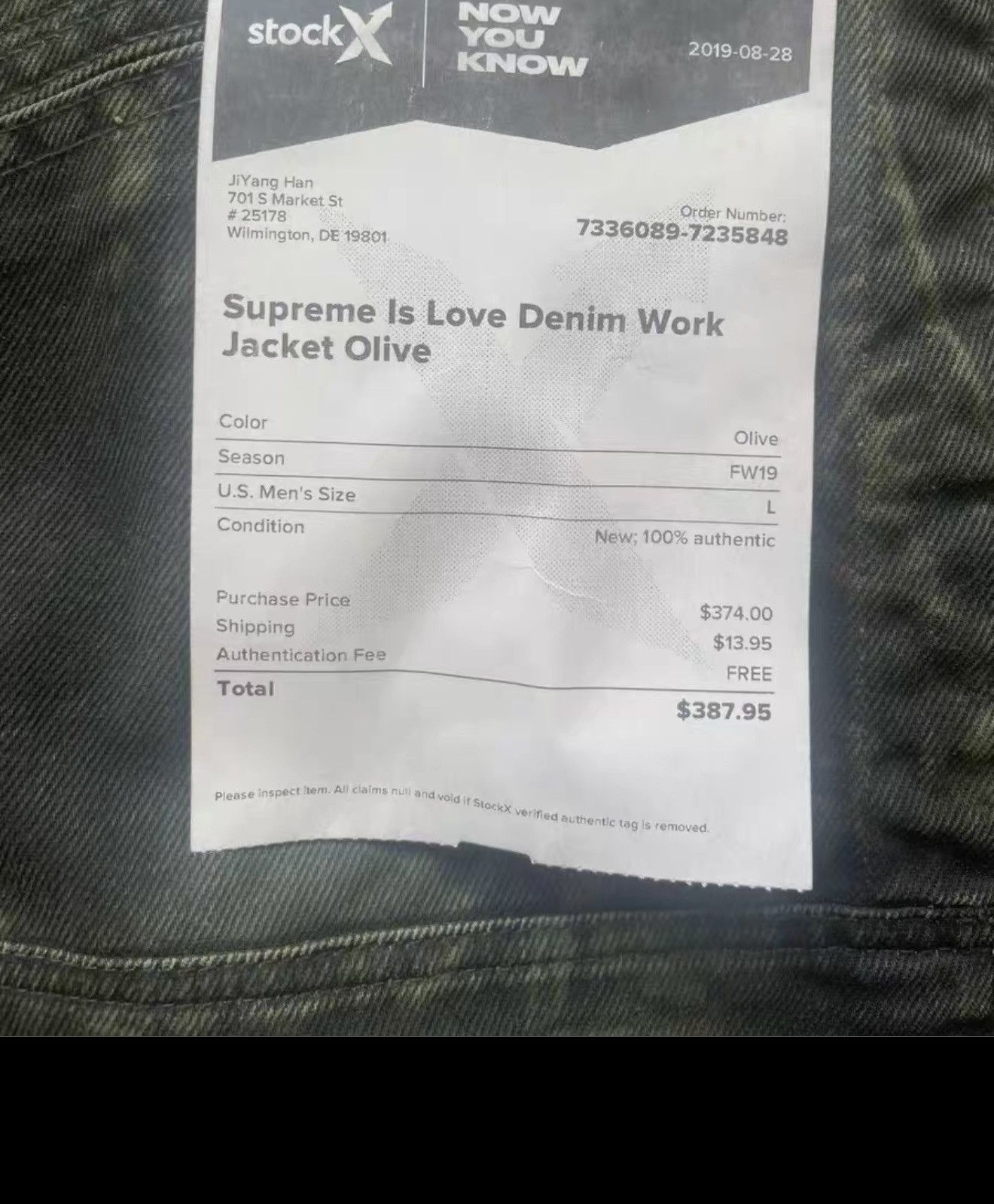 Supreme Supreme is love denim trucker work Jacket Size US L / EU 52-54 / 3 - 5 Thumbnail