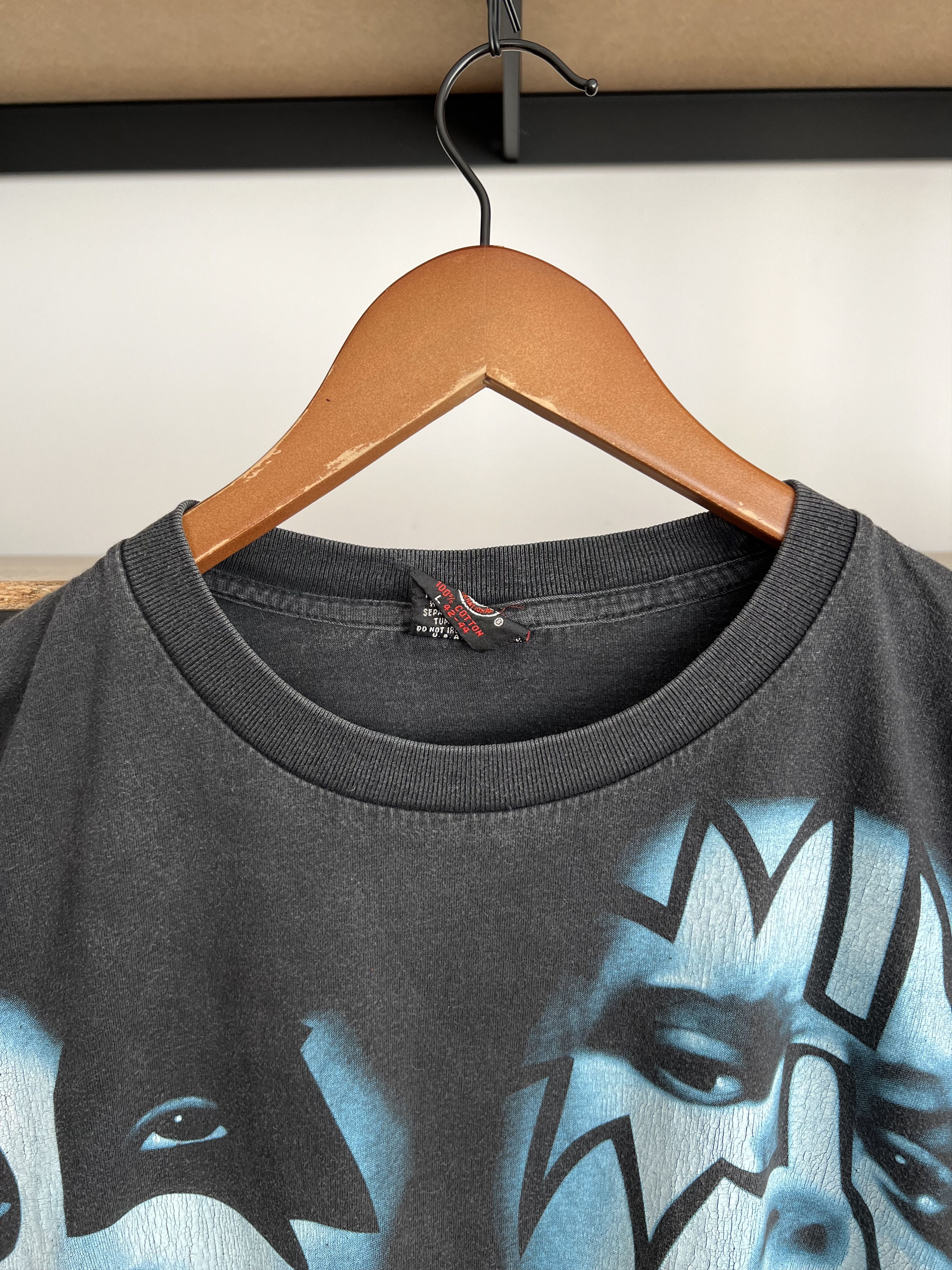Band Tees Vintage 90s Kiss Hot in the Shade Black T-shirt Size US L / EU 52-54 / 3 - 11 Thumbnail