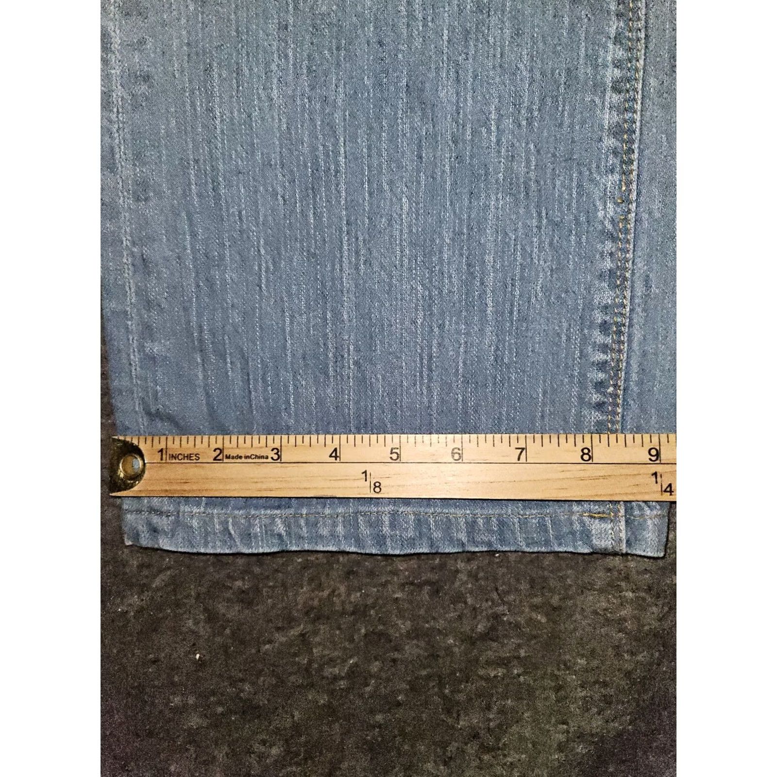 Tommy Hilfiger VINTAGE Tommy Hilfiger Jeans Woman 14 Regular Mid Rise Blue Solid Denim Logo Boyfriend Preppy Hipster Womens Size 36" / US 14 / IT 50 - 7 Thumbnail