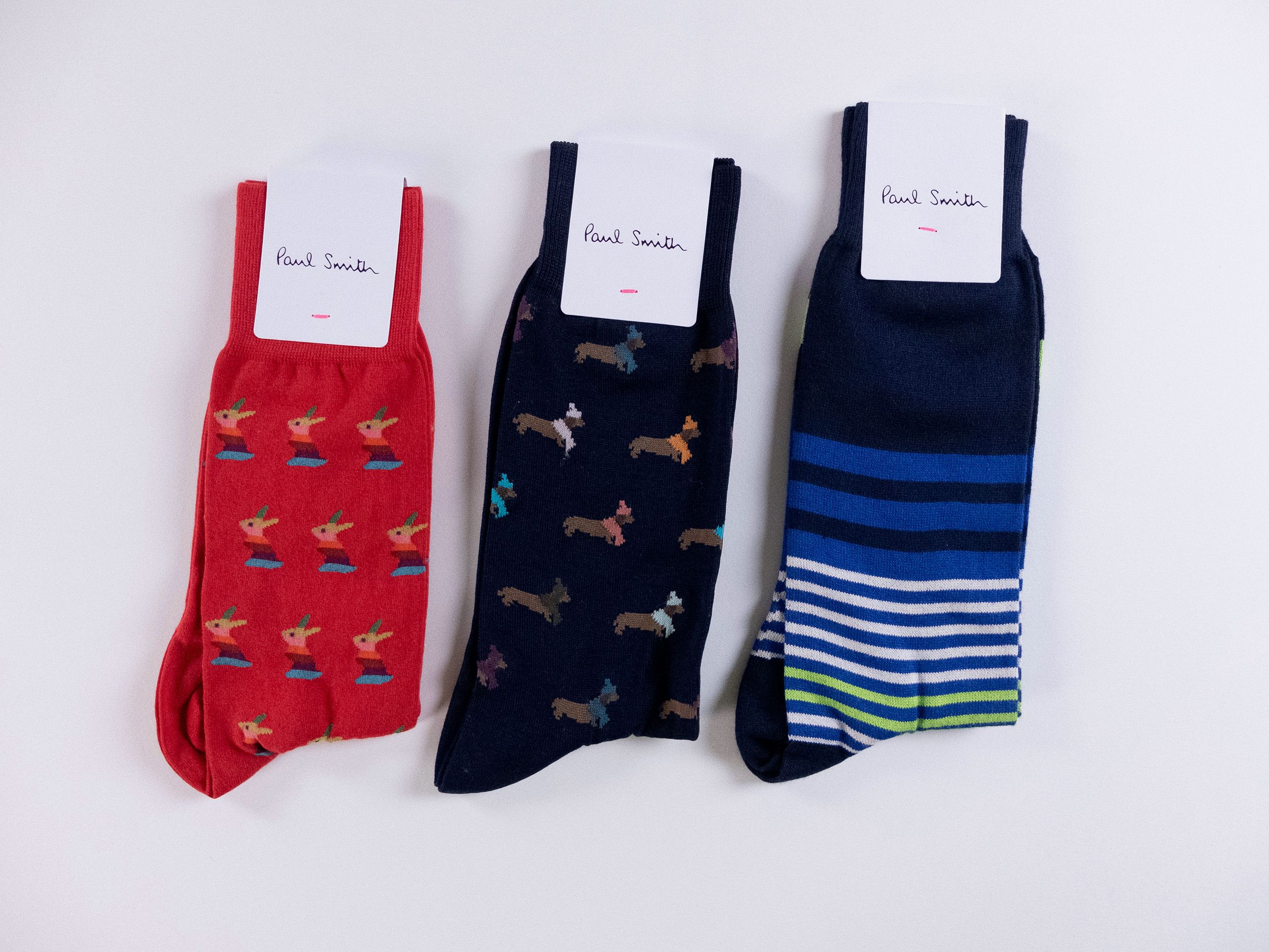 Paul Smith 3 pairs of Paul Smith colorful mid calf cotton blend socks q Size ONE SIZE - 1 Thumbnail