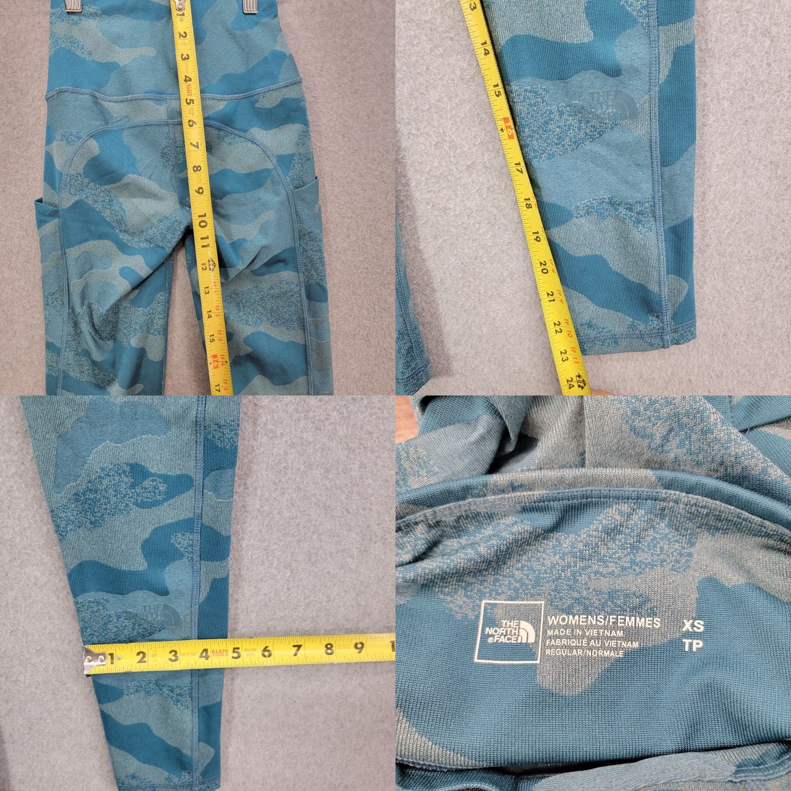 The North Face The North Face Full Length Running Leggings Women's Blue Camo XS Size 26" / US 2 / IT 38 - 8 Thumbnail