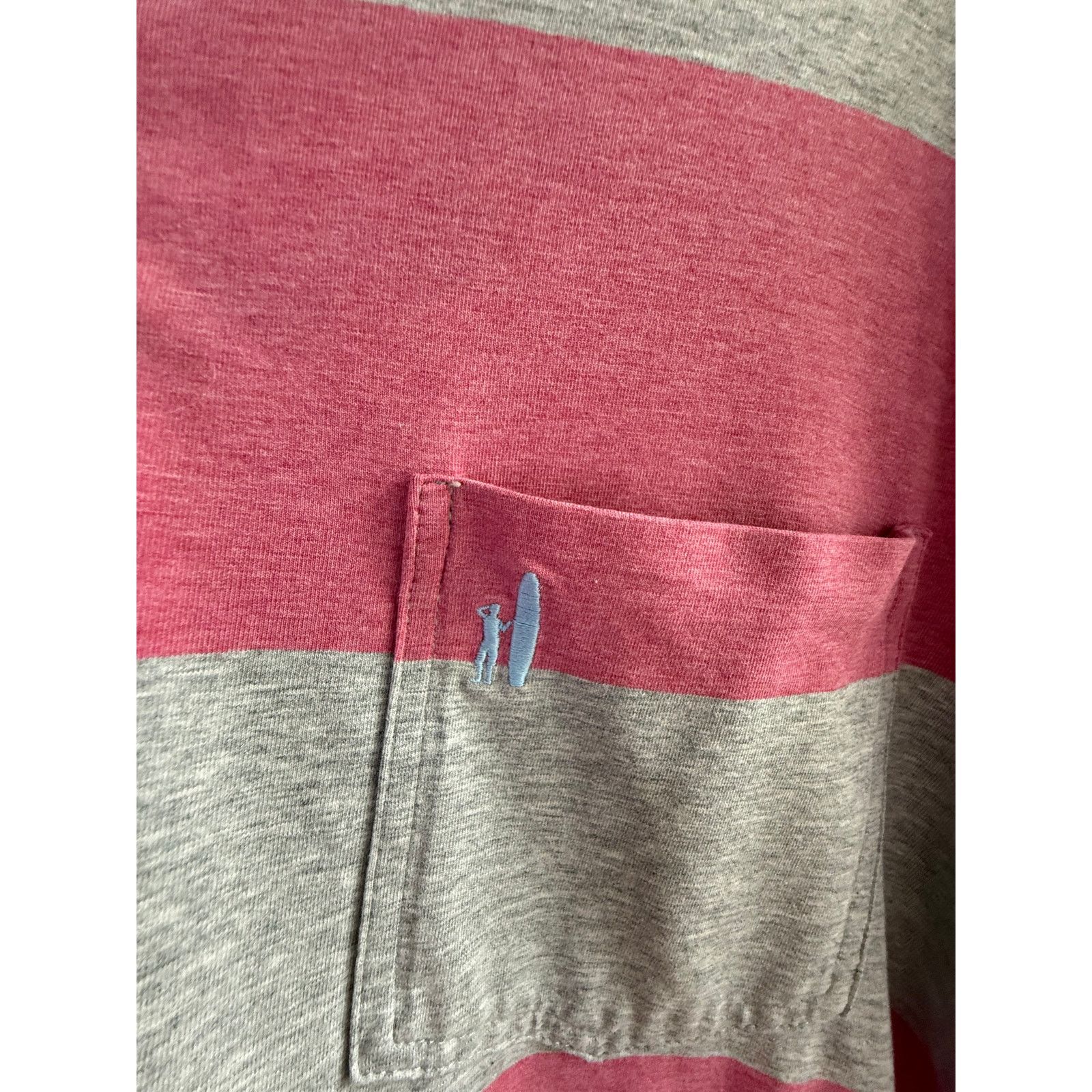 johnnie-O Johnnie-O Striped Polo | XLarge | EUC | Pink & Grey Size US XL / EU 56 / 4 - 3 Thumbnail