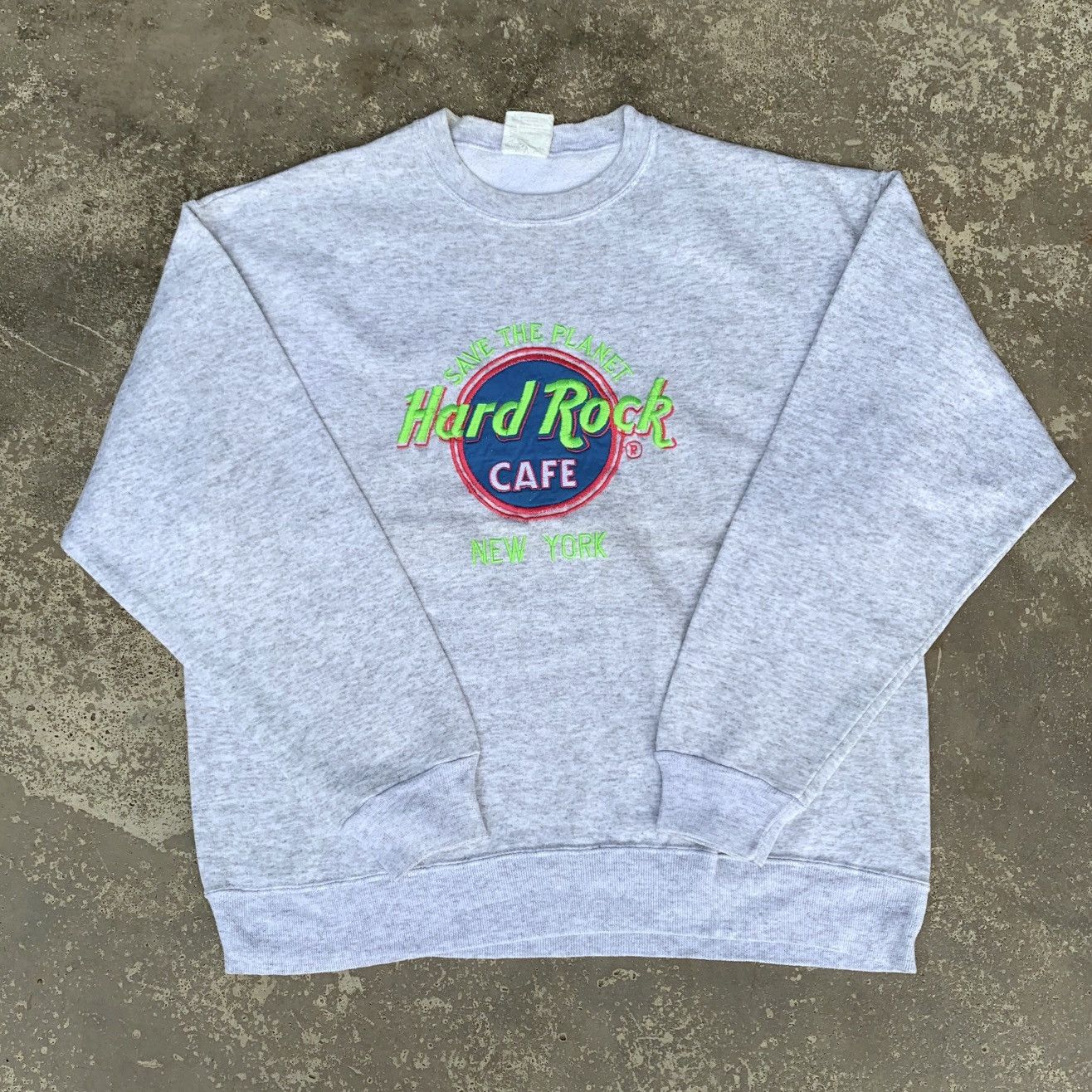 Hard Rock Cafe × Vintage Vintage 90s Hard Rock Cafe NewYork Crewneck Embroidered Logo Size US M / EU 48-50 / 2 - 1 Thumbnail