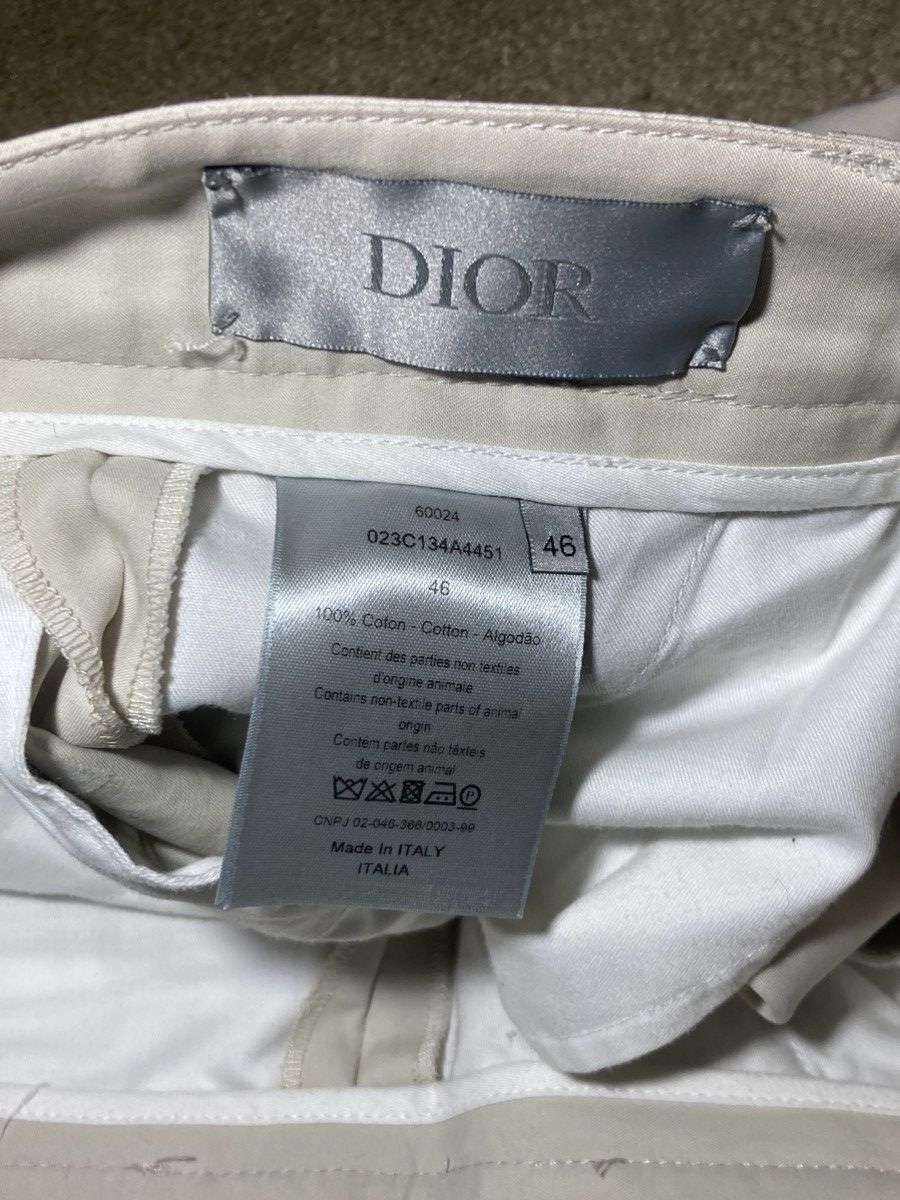 Dior SS20 Dior Homme Beige Pleated Slacks Pants Chino 2020 Kim J Size US 28 / EU 44 - 7 Thumbnail