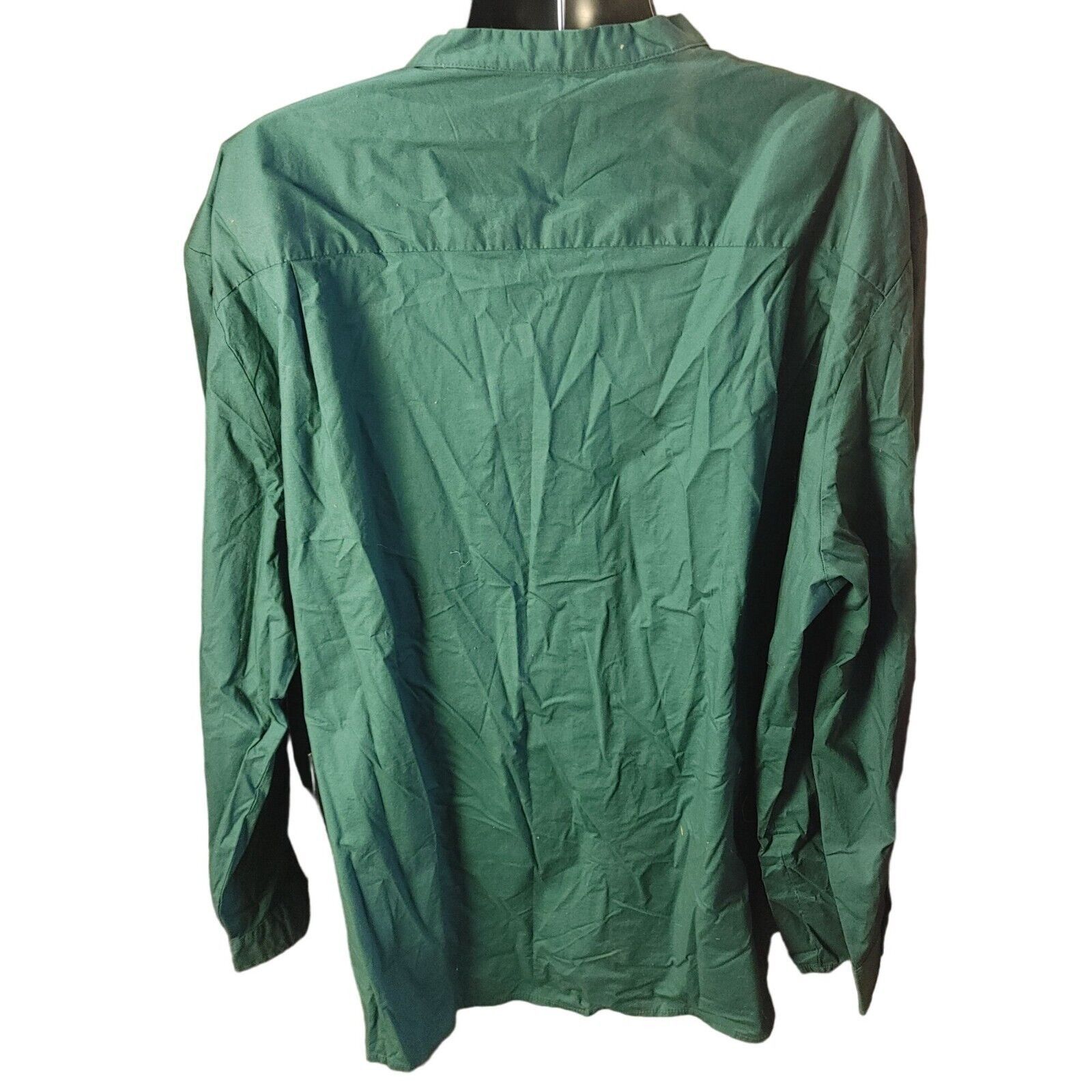 Other Shaquille O'Neal Men's Green Woven Long Sleeve Bttn Down 4XL Size US XL / EU 56 / 4 - 2 Thumbnail