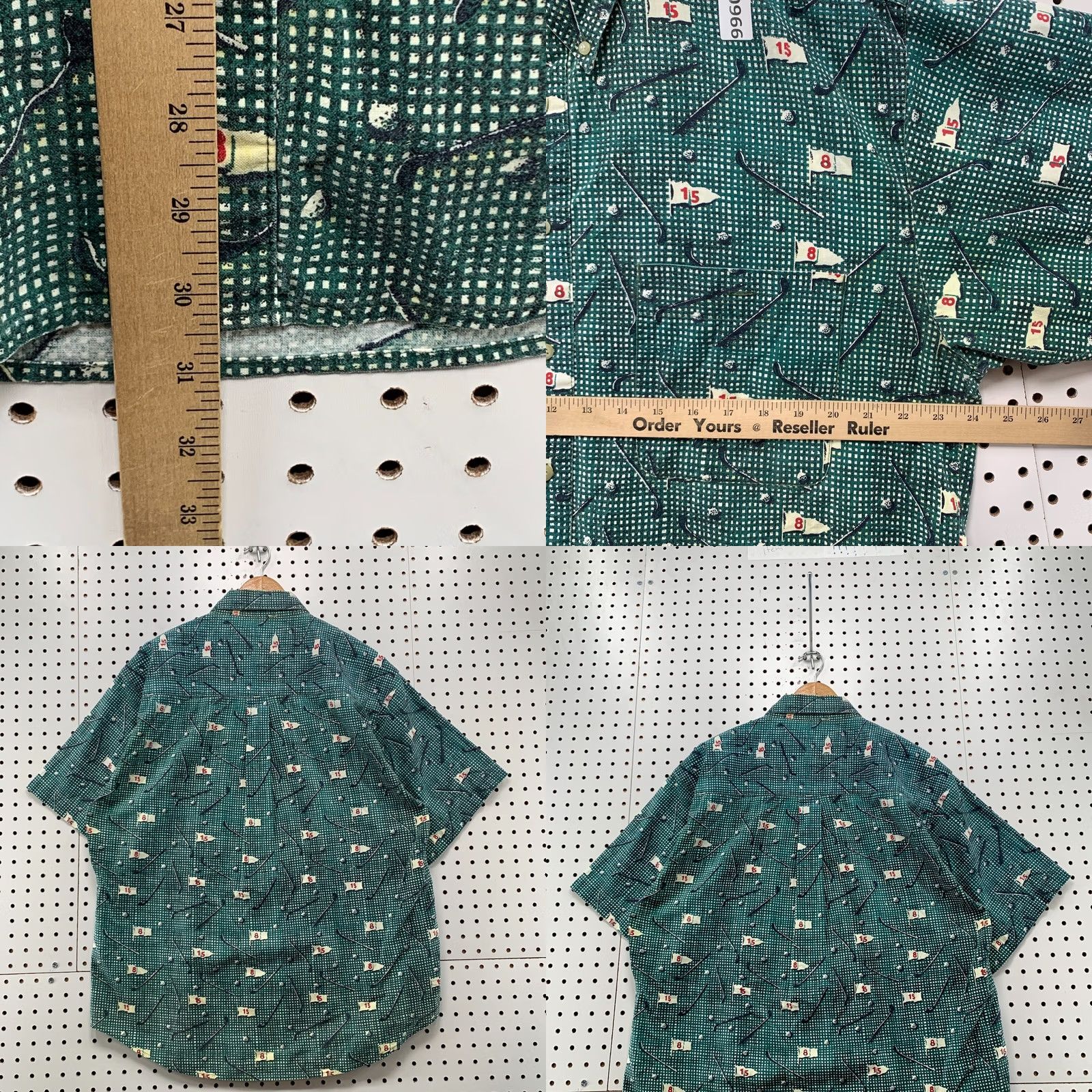 Bugle Boy VINTAGE Bugle Boy SHirt Mens Large GOLF All Over Print AOP Button Down 24X31 Size US L / EU 52-54 / 3 - 9 Thumbnail