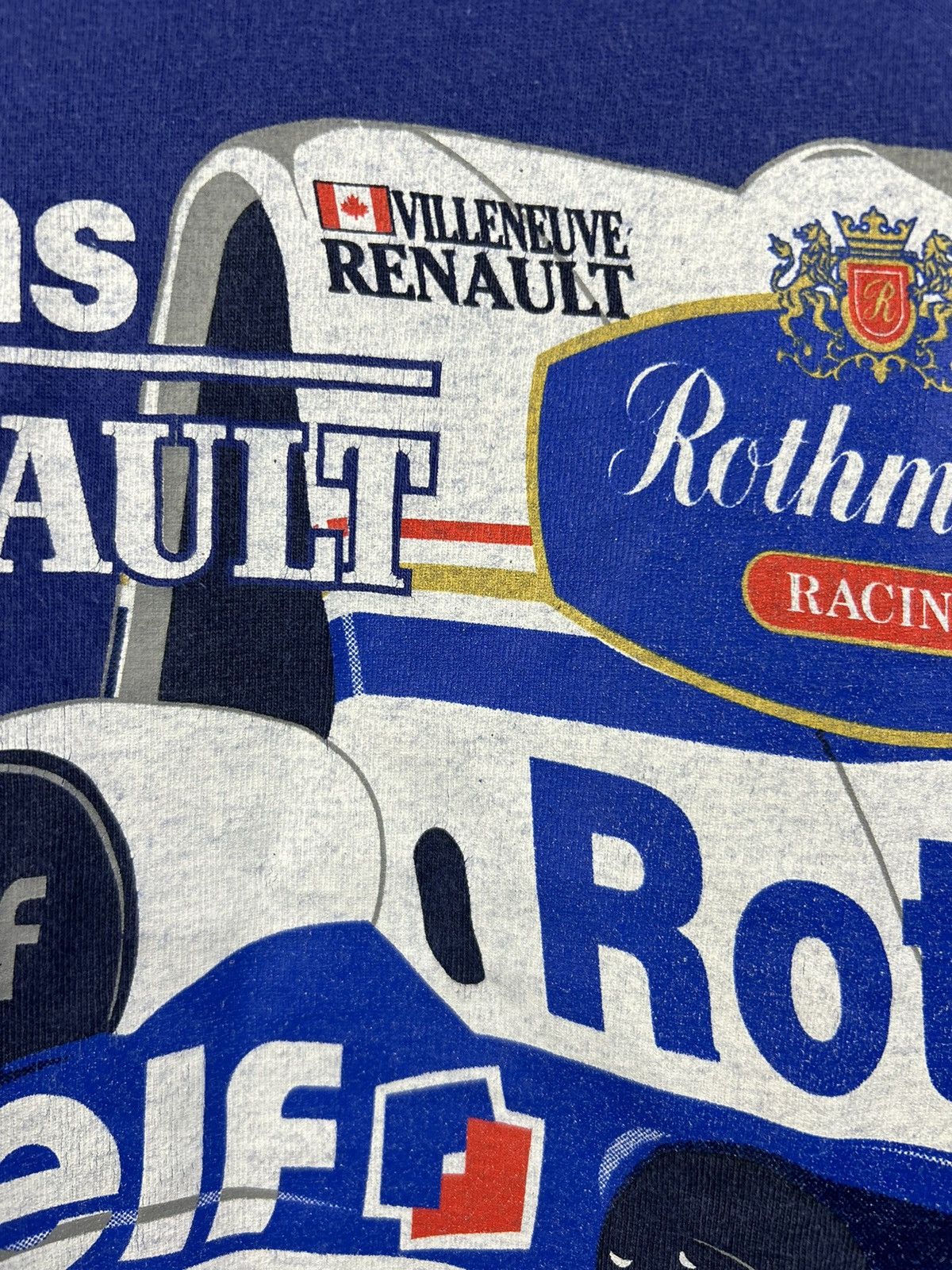 Vintage Vintage 90s Rothmans Williams Renault World Champions Tee Size US XL / EU 56 / 4 - 9 Thumbnail