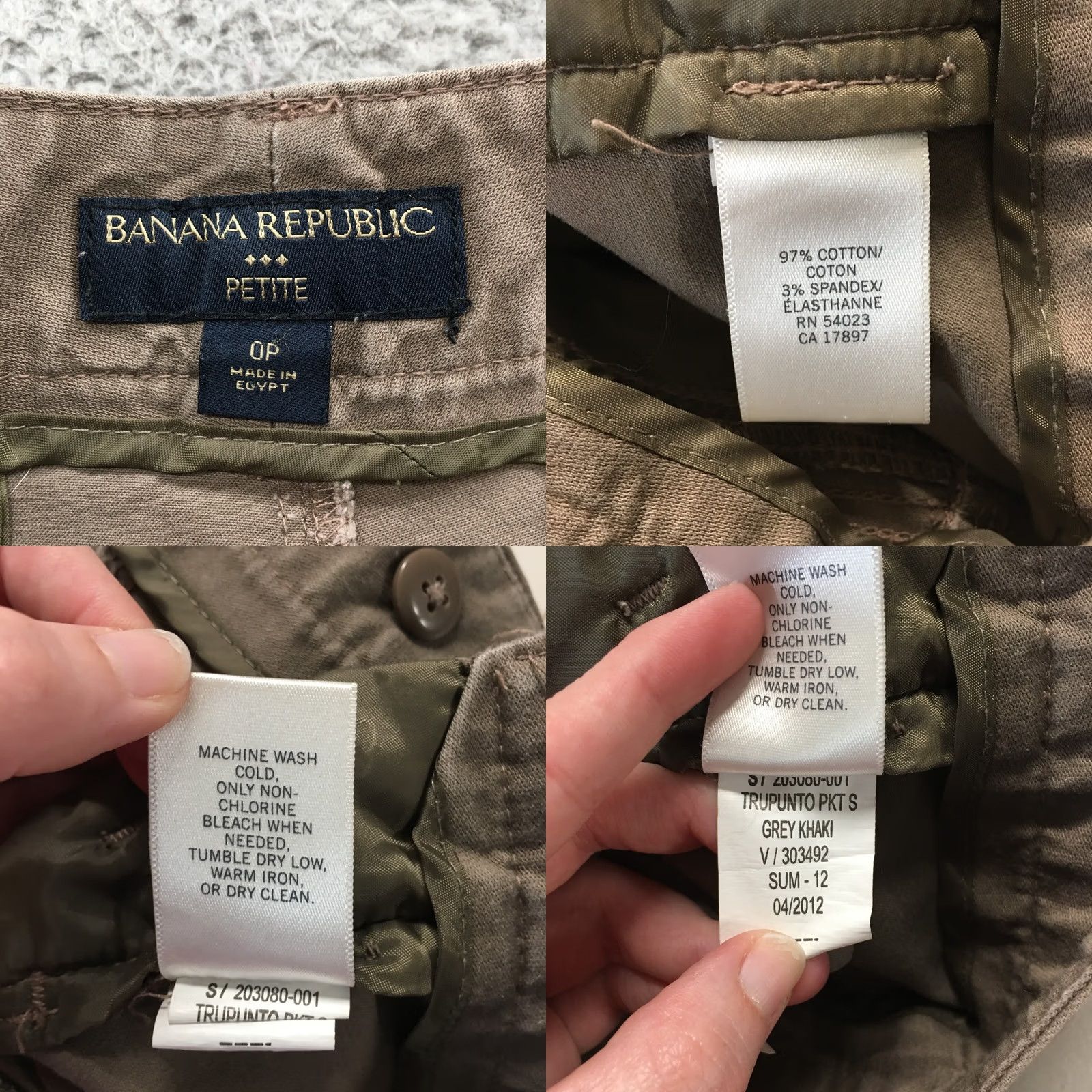 Banana Republic Banana Republic Utility Shorts Womens 0P Brown Cotton Blend Zip Casual Pockets Modern Rise 6.5-8.5in Inseam 3in Petite Boys/Girls Mens Womens Size 25" / US 0 / IT 36 - 10 Thumbnail