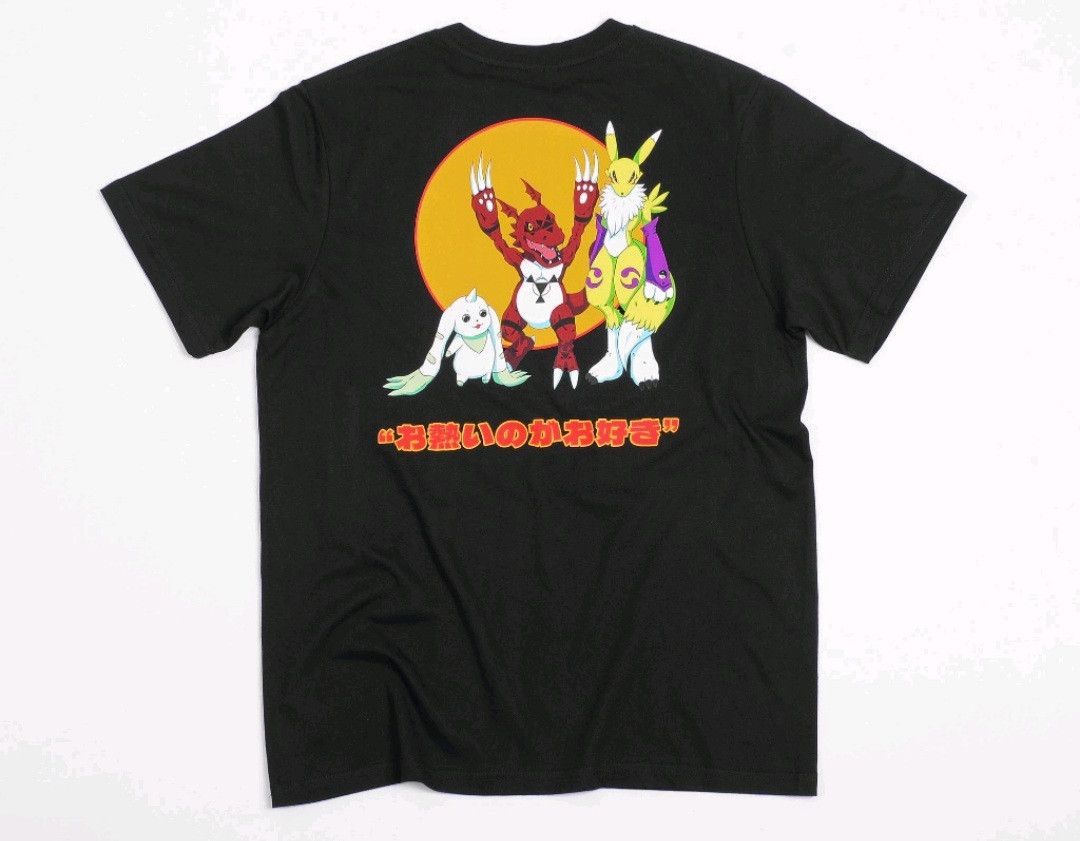 image of Vintage Anime Digimon Tamers The Trio Original Size XL in Black, Men's
