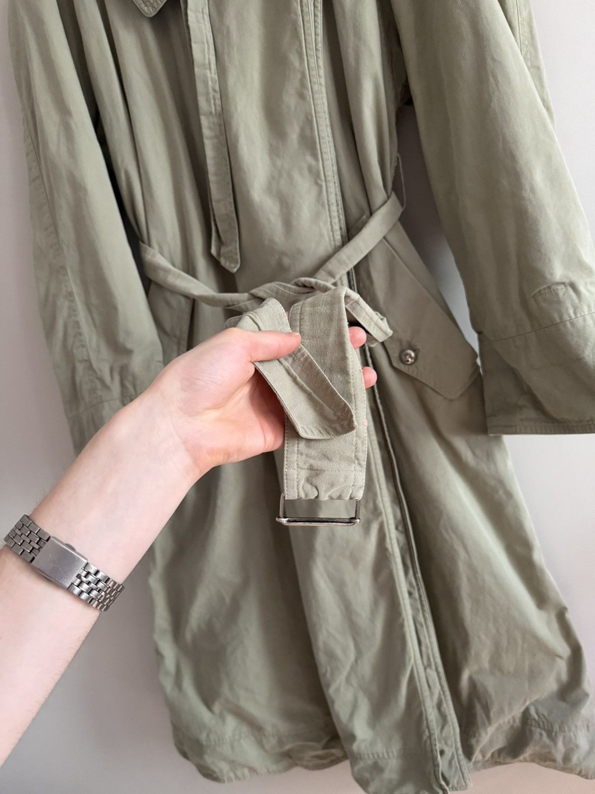 Jil Sander Jil Sander+ Asymmetric Belted Trench Coat Size M / US 6-8 / IT 42-44 - 3 Thumbnail