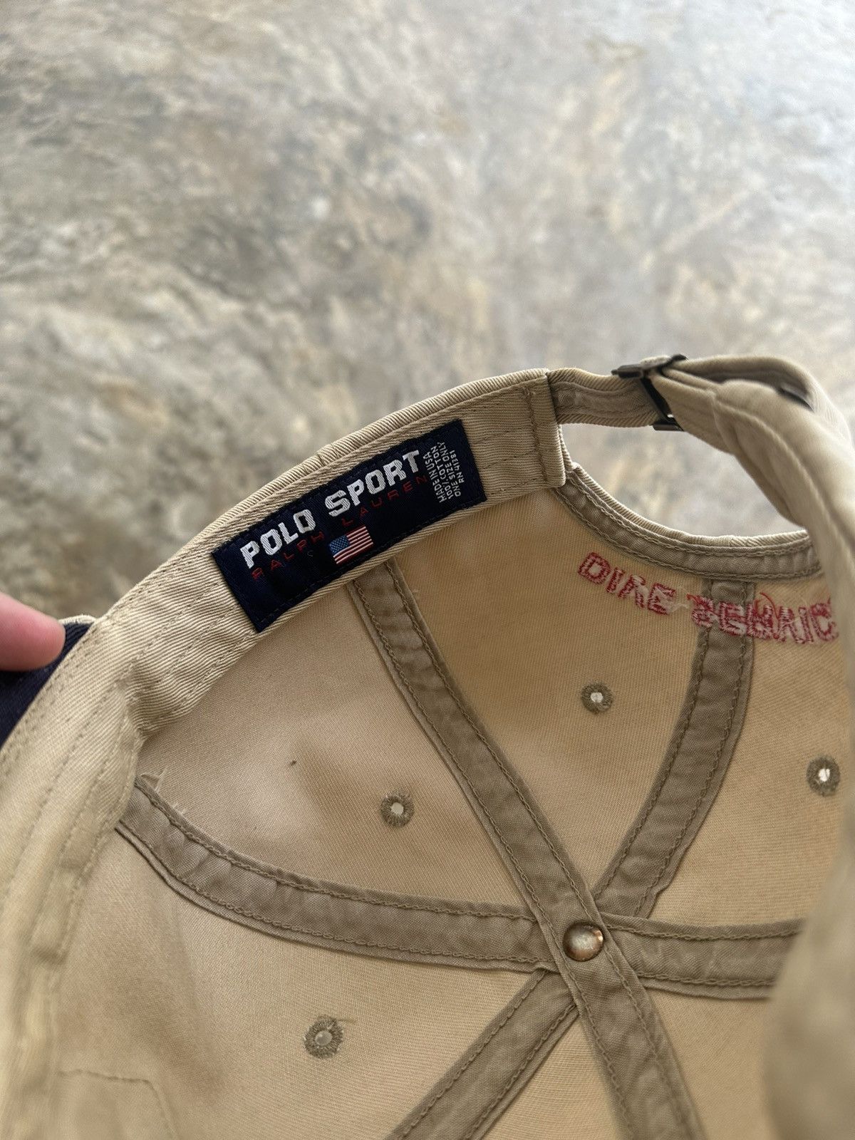 Polo Ralph Lauren × Vintage Vintage Polo Sport Charter Service Dive Service Hat Size ONE SIZE - 4 Thumbnail