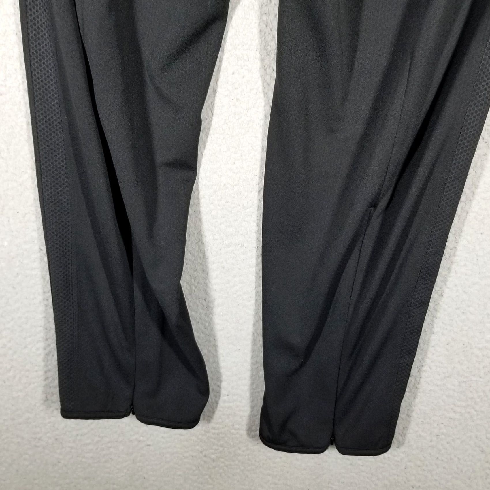Nike VINTAGE Nike Dri-FIT Pants Mens Large Black White Track Athletic Warm Up New Size US 33 - 5 Thumbnail