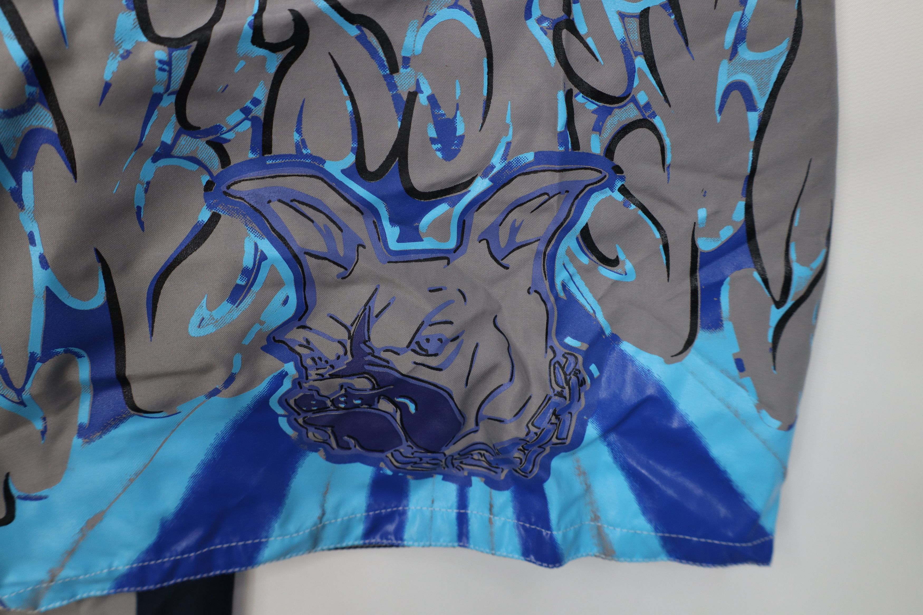 Vintage Vintage 90s Y2K Streetwear Fire Flames Shorts Swim Trunks Size US 32 / EU 48 - 5 Thumbnail