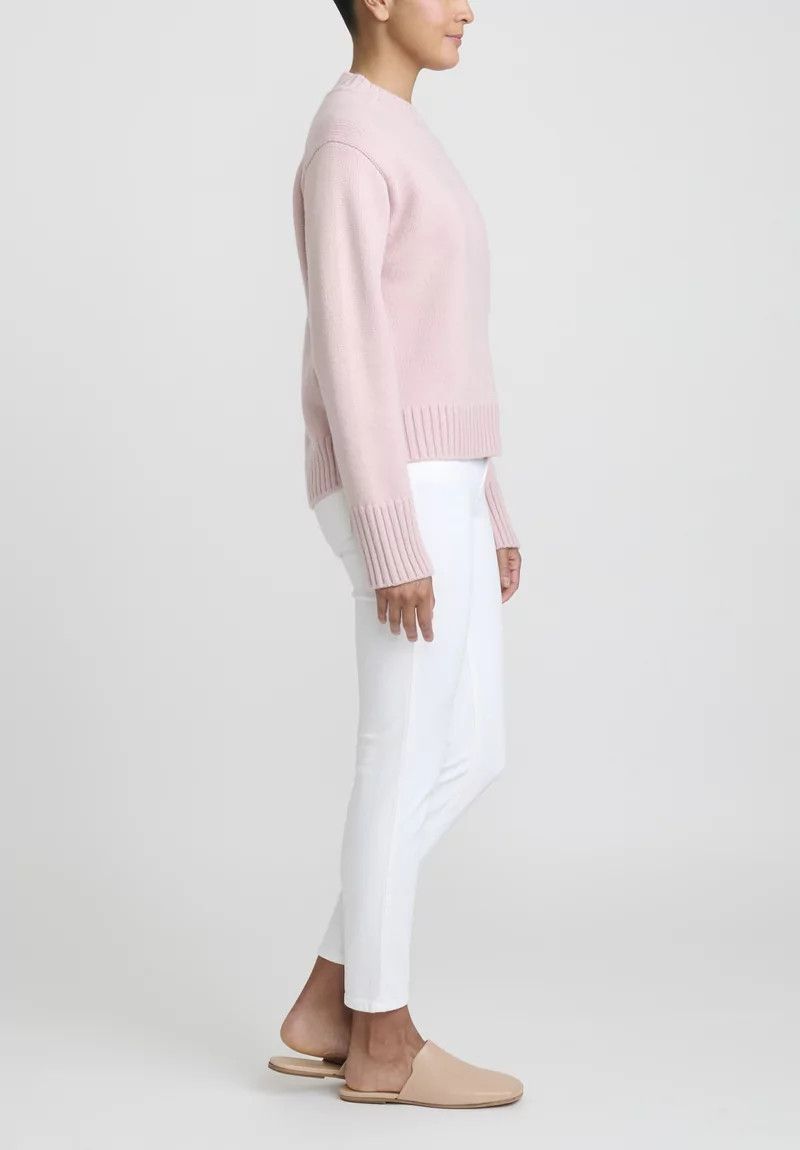Jil Sander o1y1025 Cashmere Blend Sweater in Light Pink Size XS / US 0-2 / IT 36-38 - 4 Thumbnail