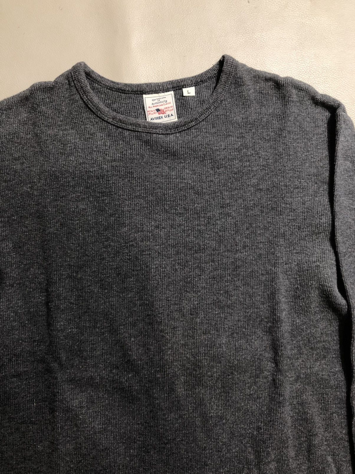 Avirex Avirex LongSleeve Blank Tee Shirt Size US L / EU 52-54 / 3 - 5 Thumbnail