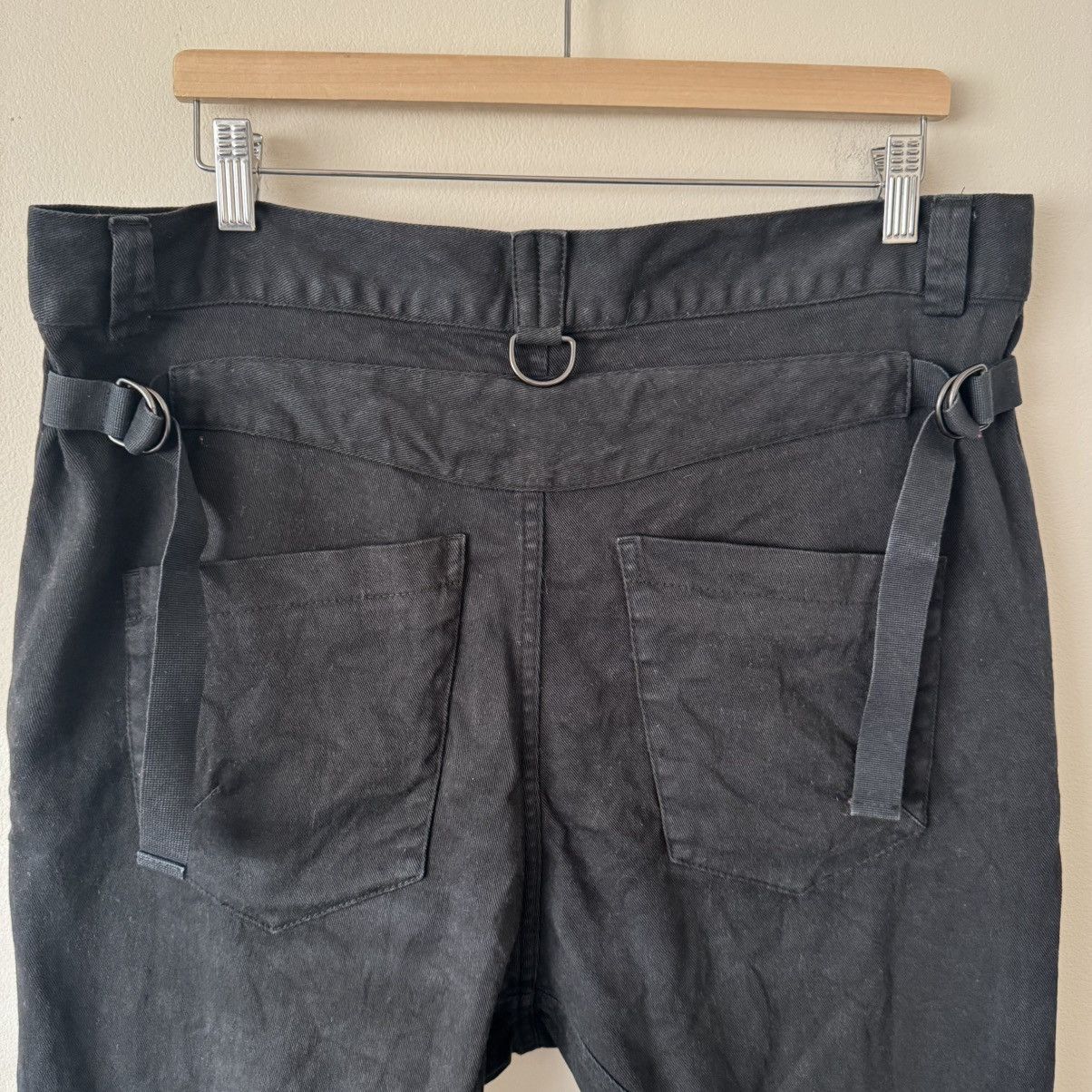 Alexandre Plokhov Alexandre Plokhov Black Cinch Strap Trousers Avant Garde Size US 38 / EU 54 - 7 Thumbnail