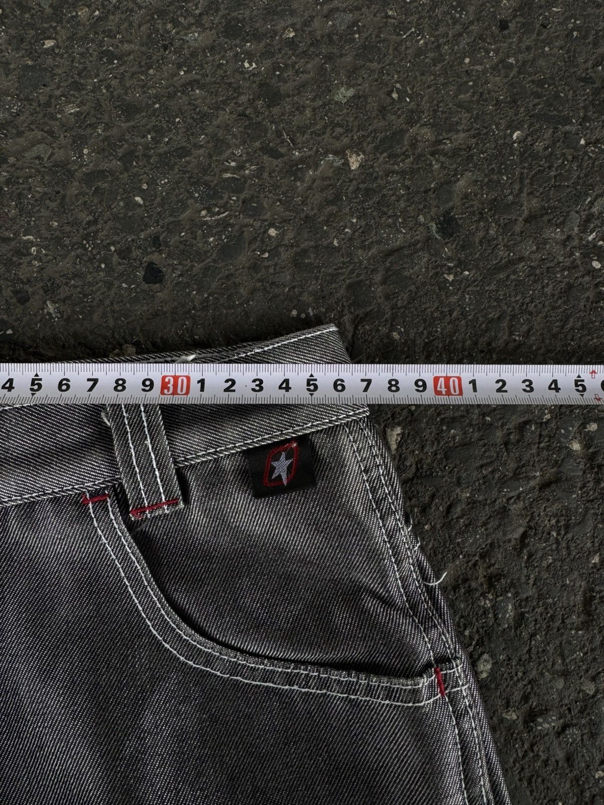 Designer × Vintage Grey Carpenter Jeans Patchwork Y2K Rap Skate Size US 32 / EU 48 - 11 Thumbnail