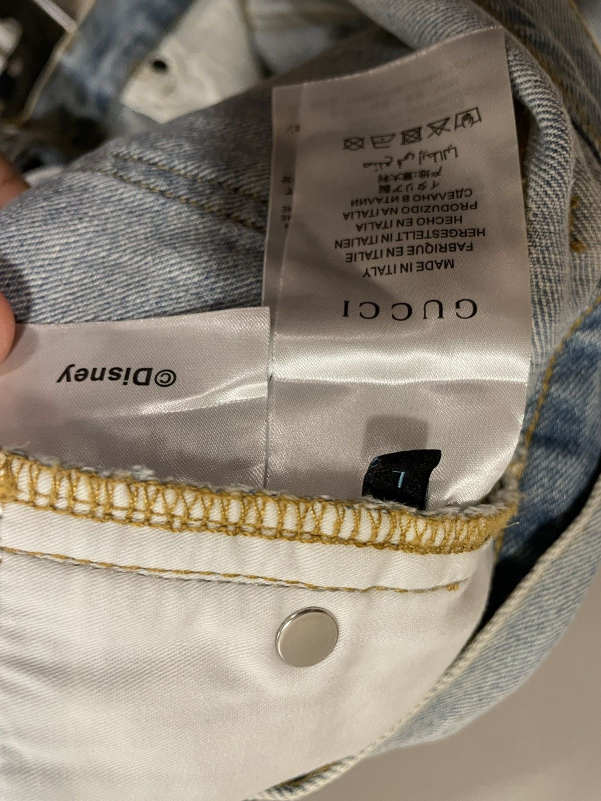 Gucci GUCCI X Disney Eco Denim Cut off Shorts Size 29" - 8 Thumbnail