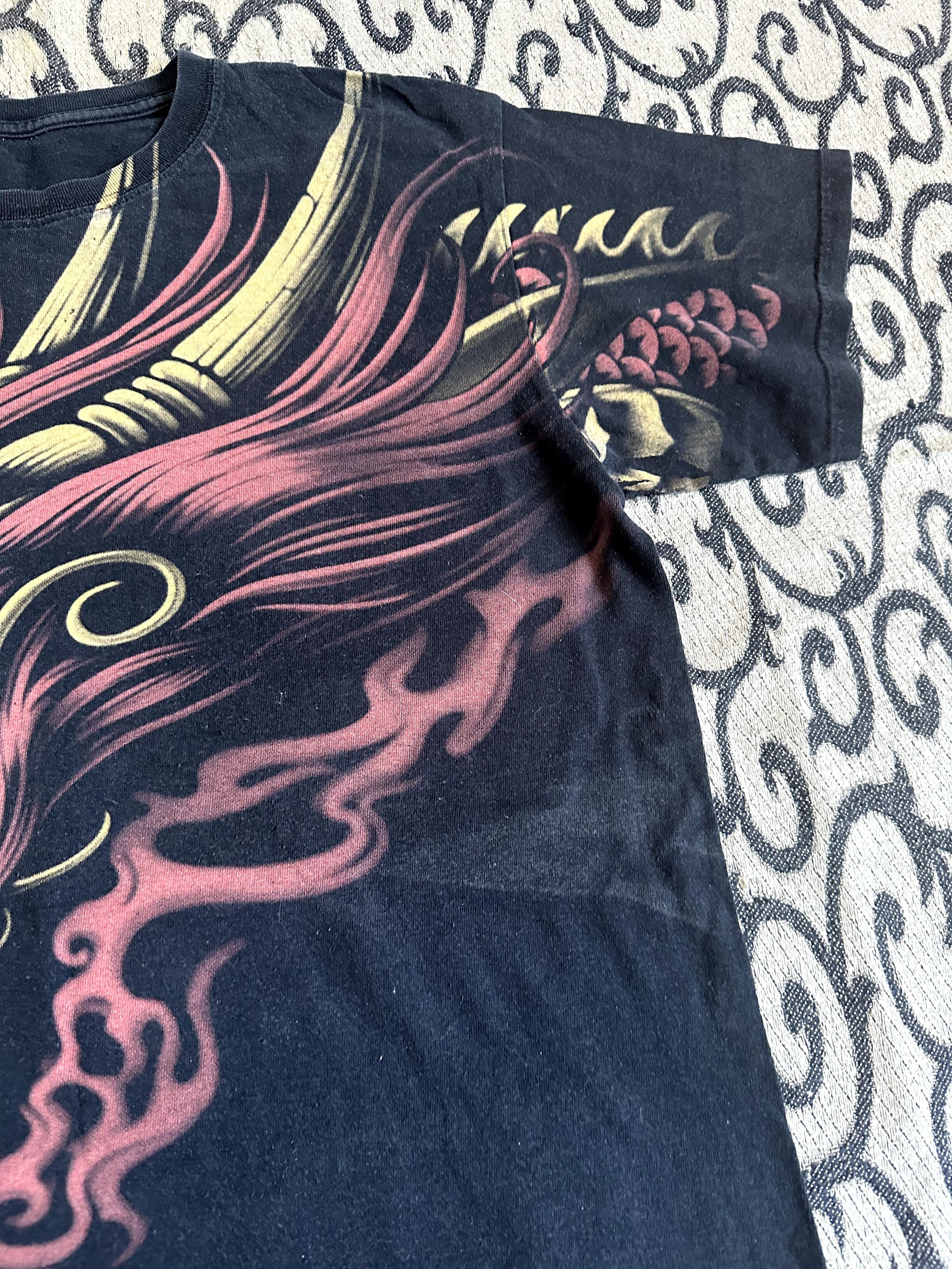 Japanese Brand × Liquid Blue Vintage Liquid Blue Dragon Full Print T-shirt Streetwear Size US L / EU 52-54 / 3 - 4 Thumbnail
